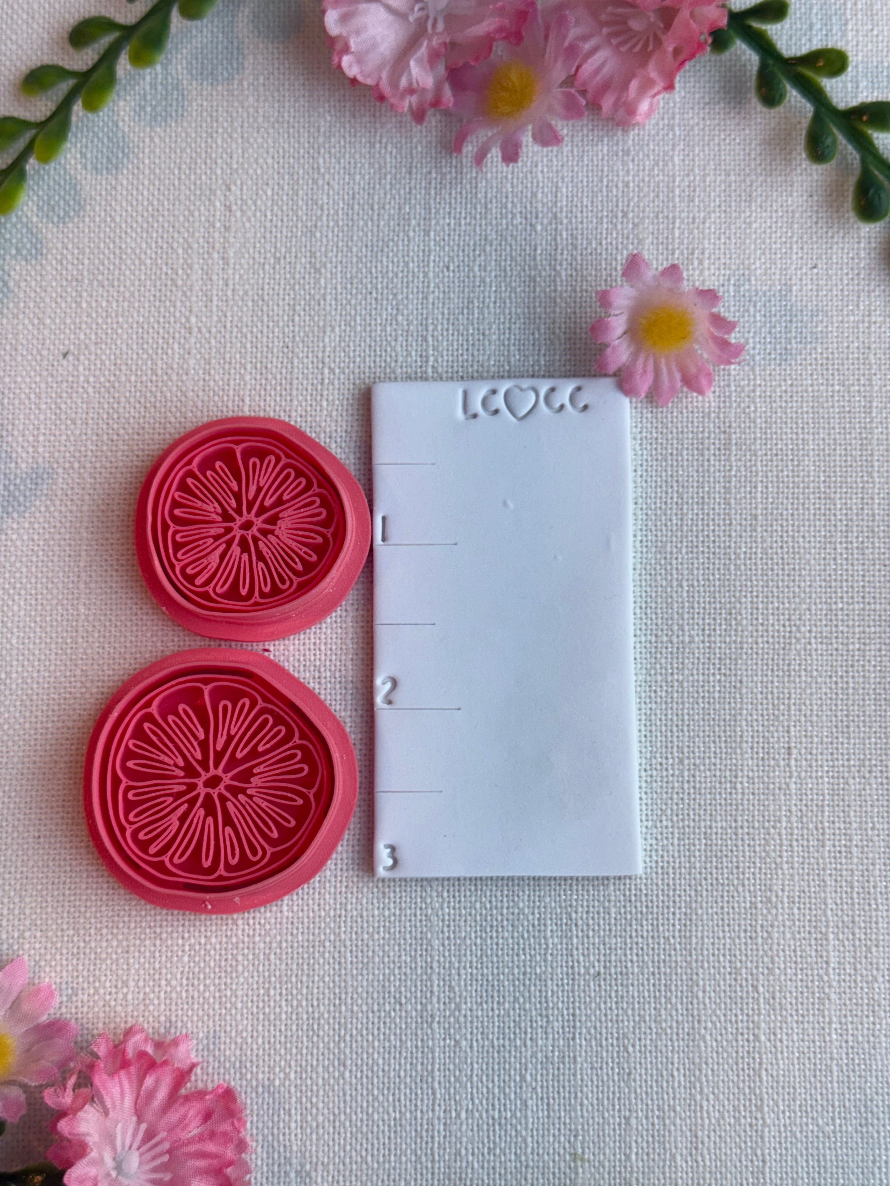 Pink Pomelo Slice Clay Cutter – Polymer Clay Tool