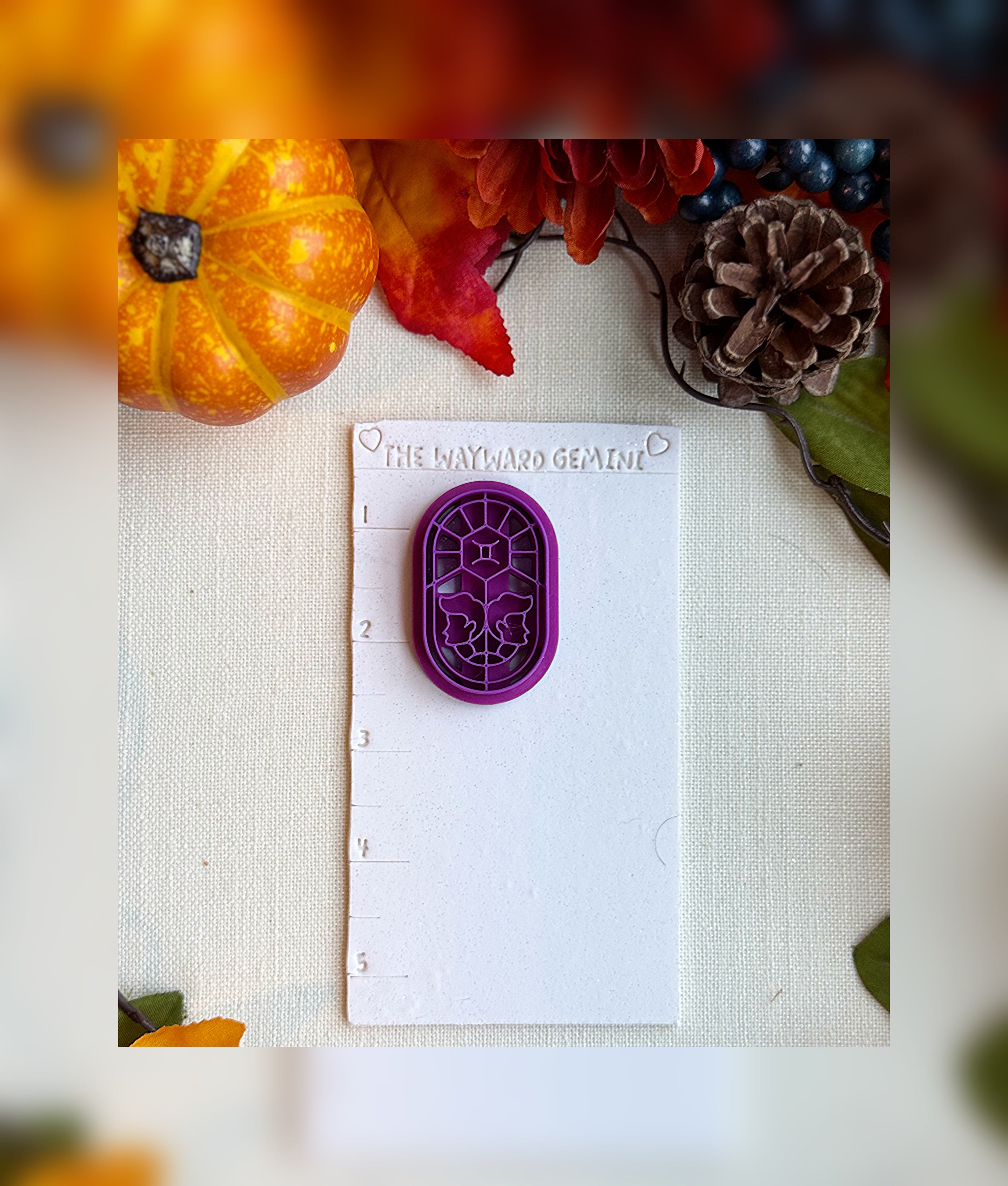 Celestial Gemini Clay Cutter – Polymer Clay Tool for Astrological Creations