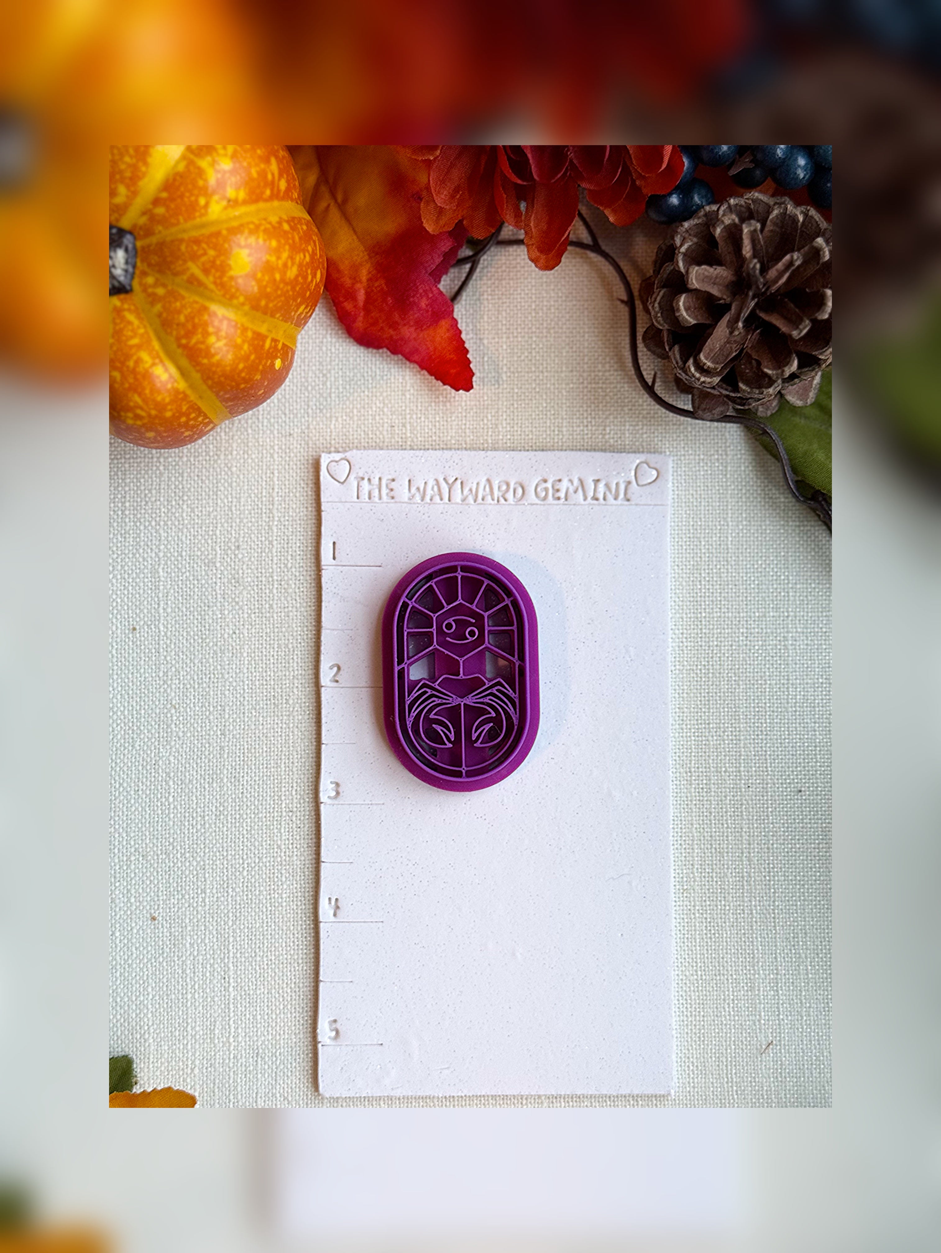 Celestial Cancer Clay Cutter – Polymer Clay Tool for Astrological Creations