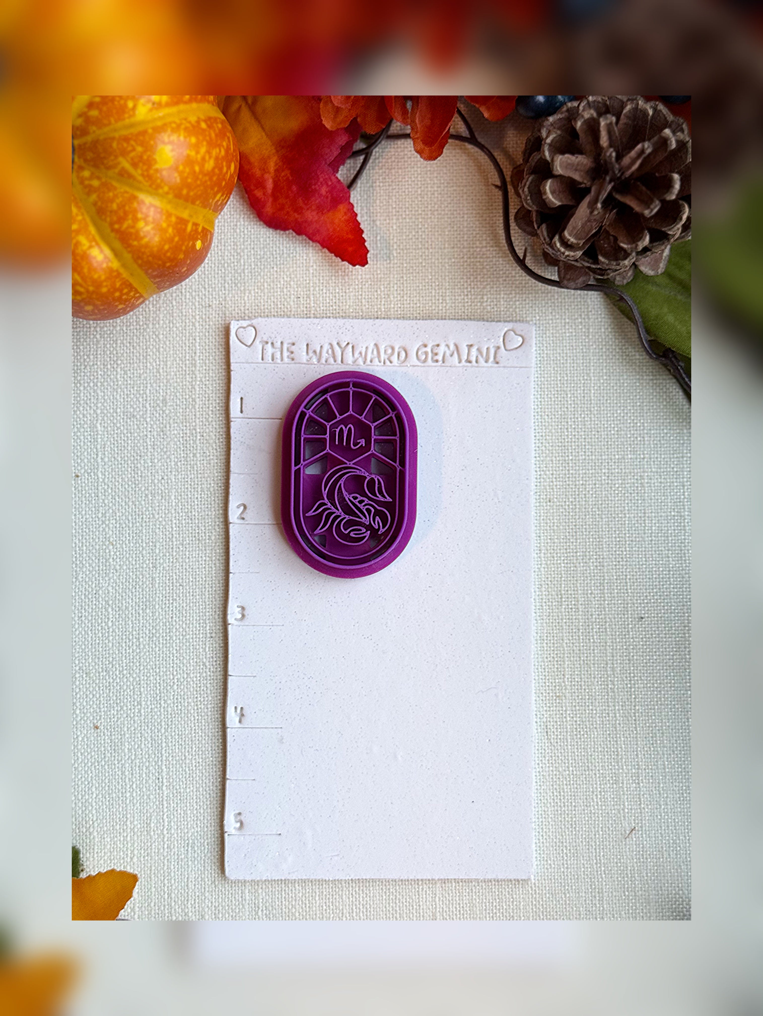 Celestial Scorpio Clay Cutter – Polymer Clay Tool for Astrological Creations