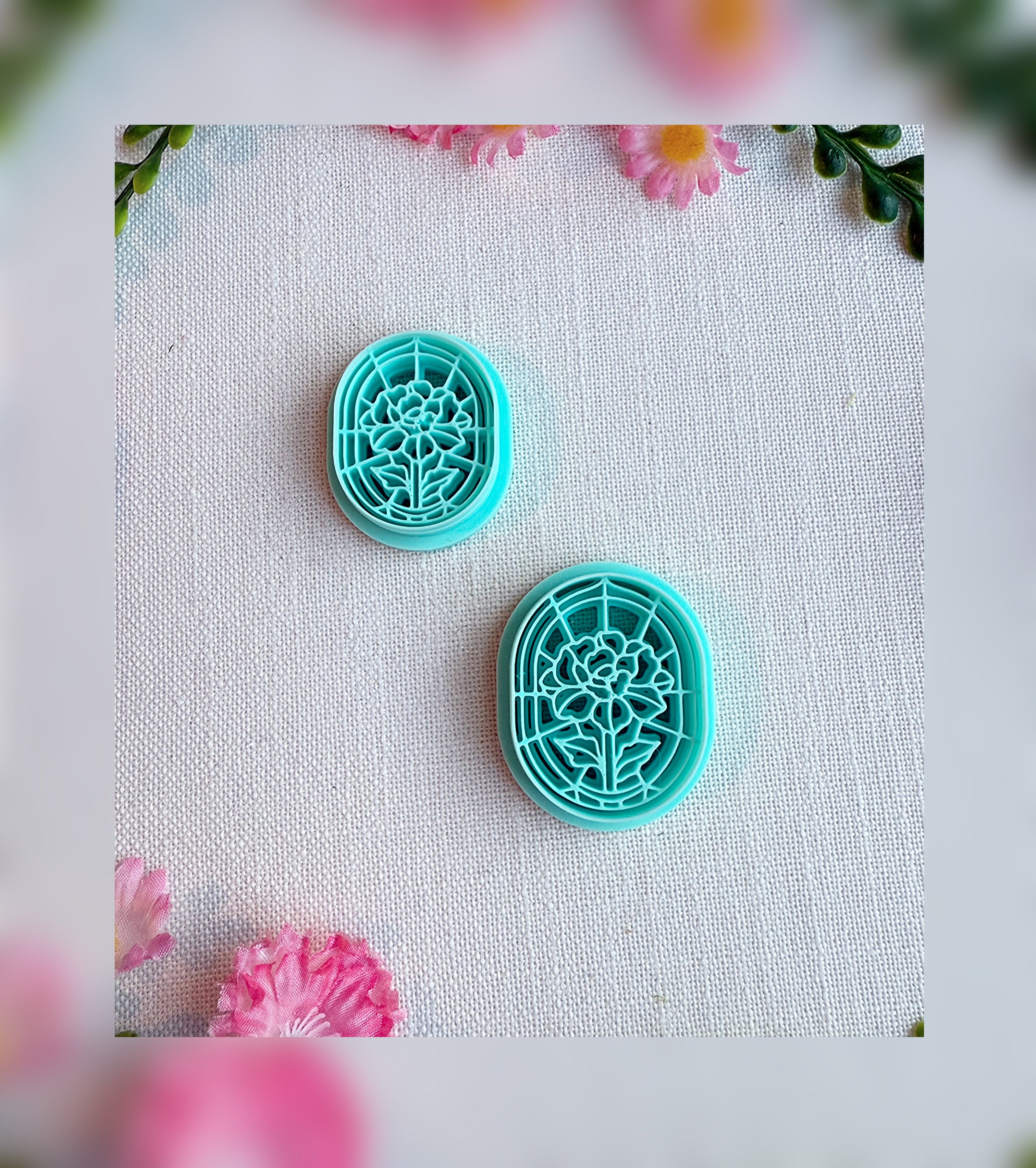 Peony Rose Window Design | Polymer Clay Tool