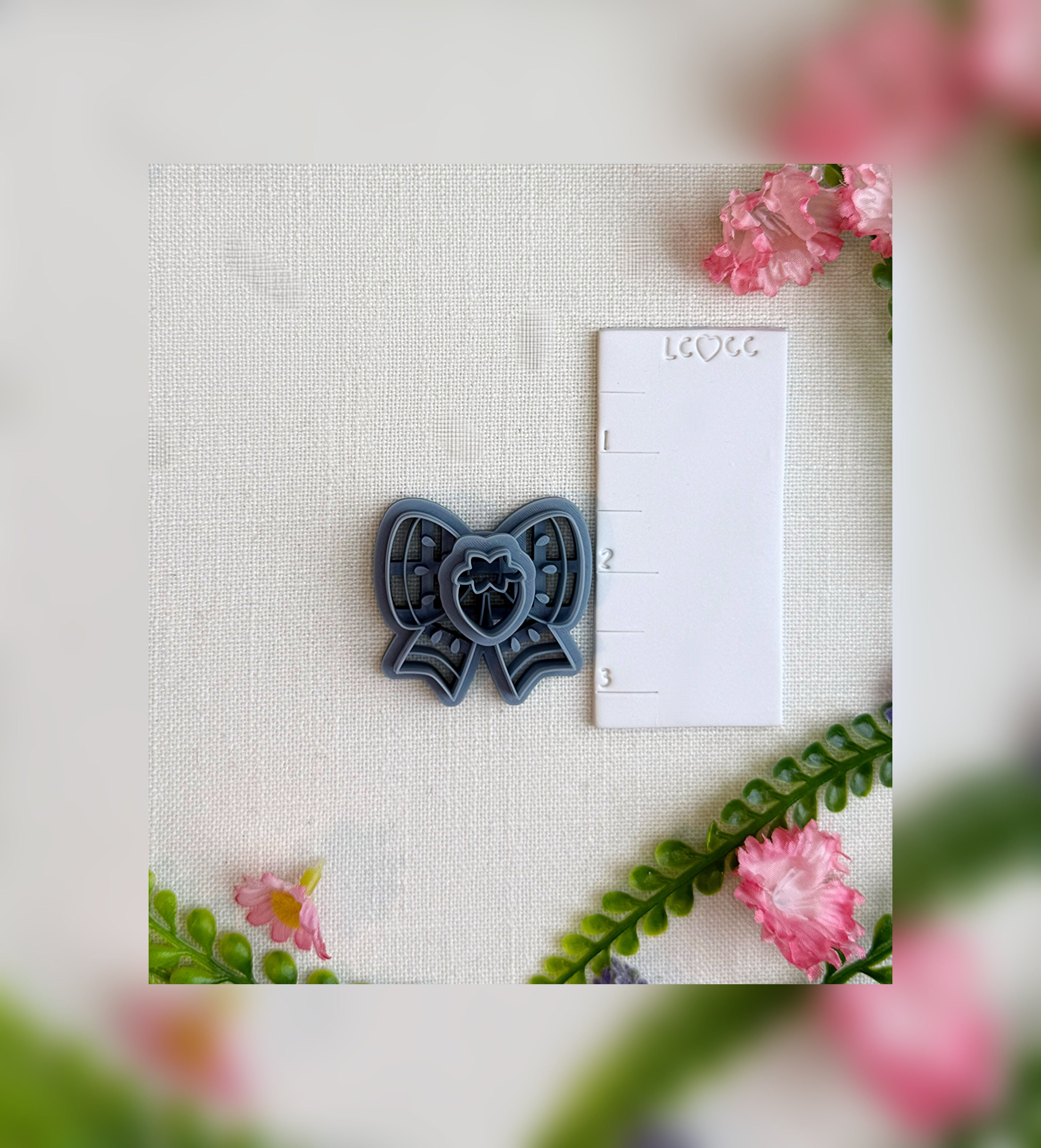 Strawberry Sugar Bows Clay Cutter – Polymer Clay Tool