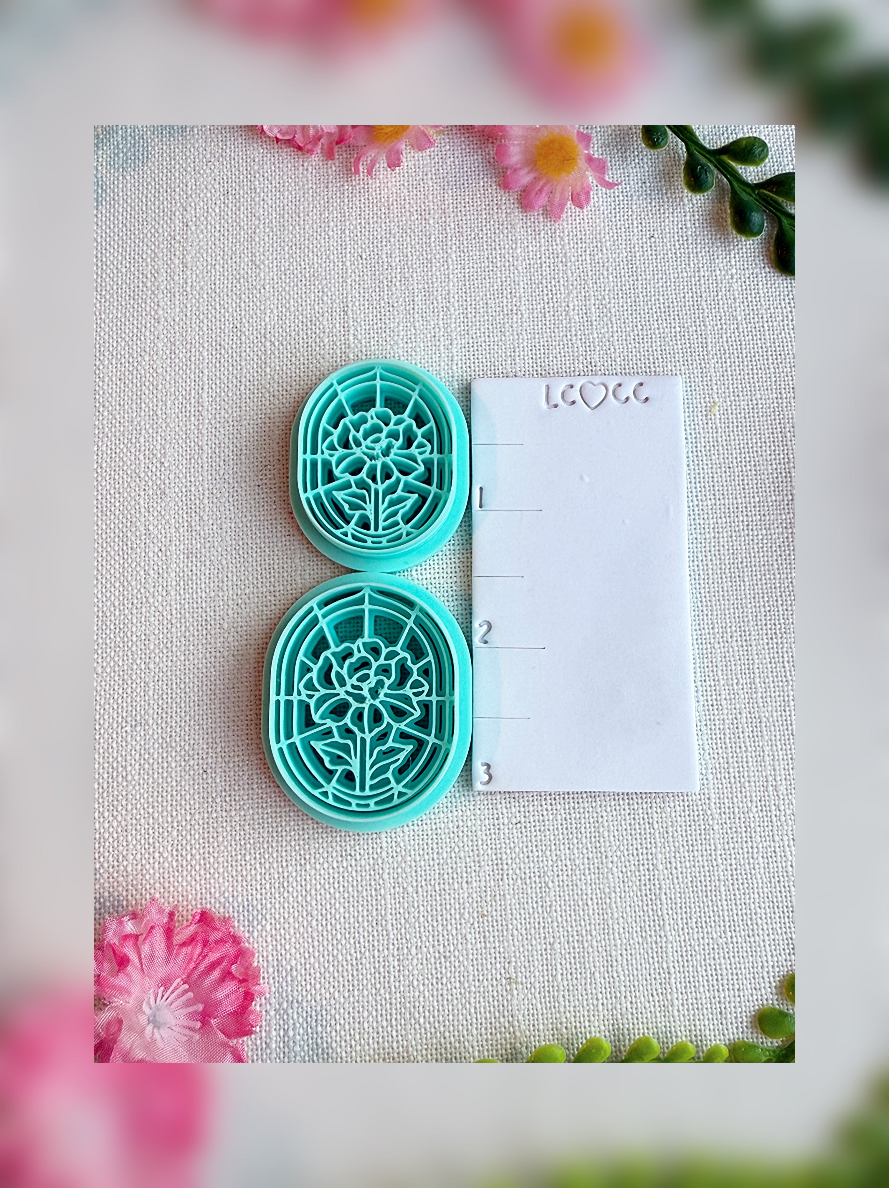Peony Rose Window Design | Polymer Clay Tool