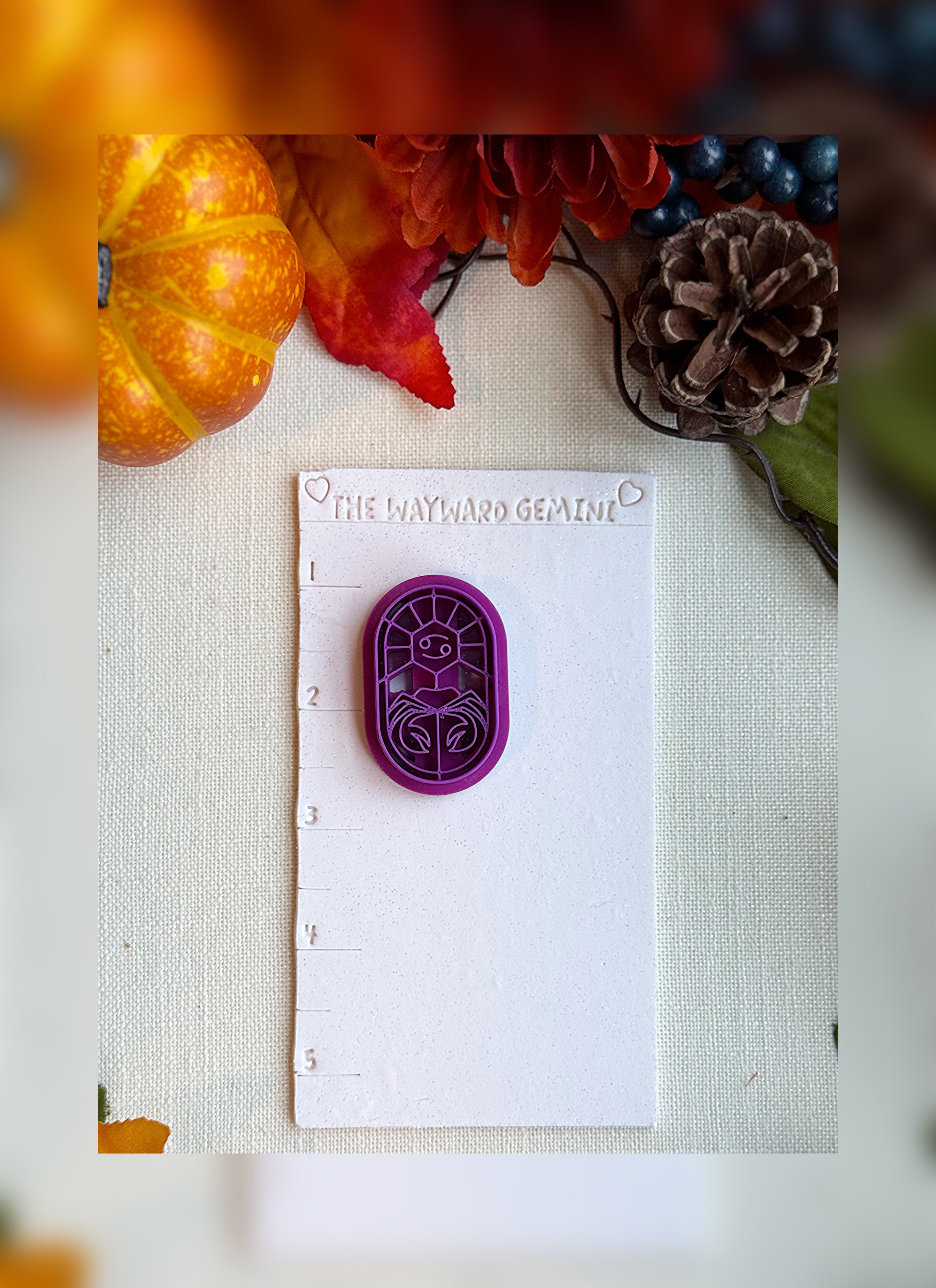Celestial Cancer Clay Cutter – Polymer Clay Tool for Astrological Creations