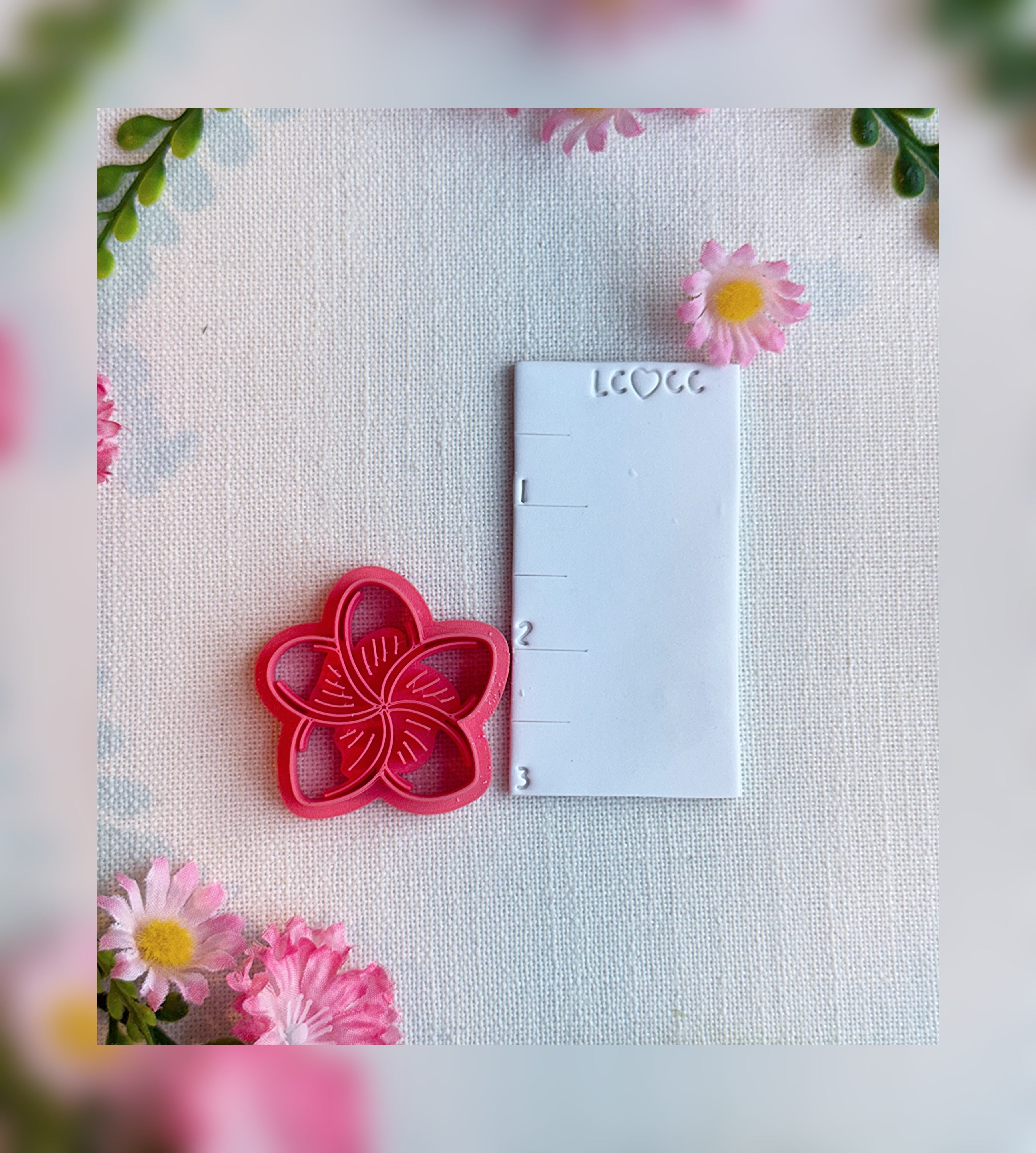 Plumeria Drift Clay Cutter – Polymer Clay Tool
