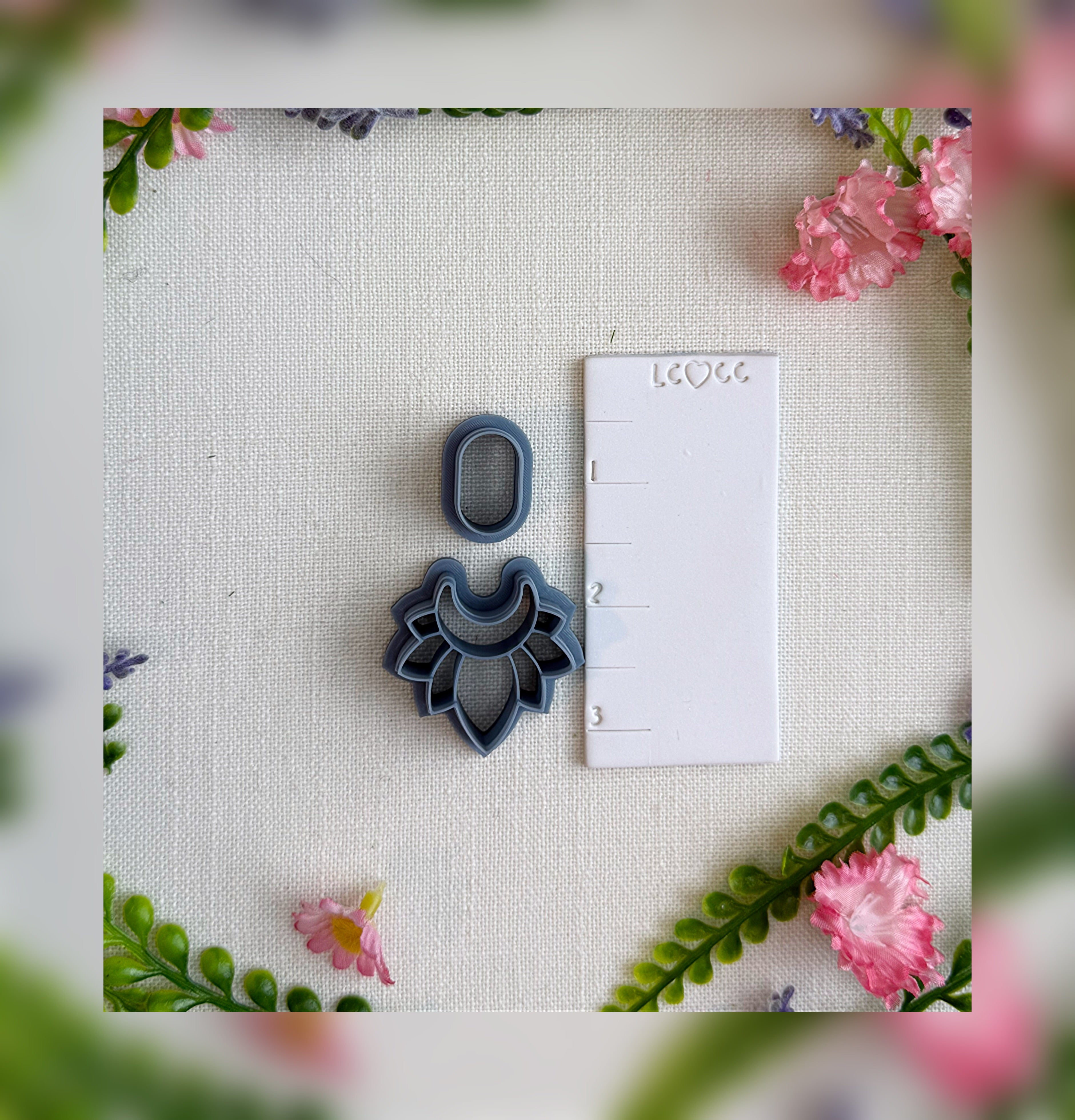Moonlit Bloom Clay Cutter – Polymer Clay Tool