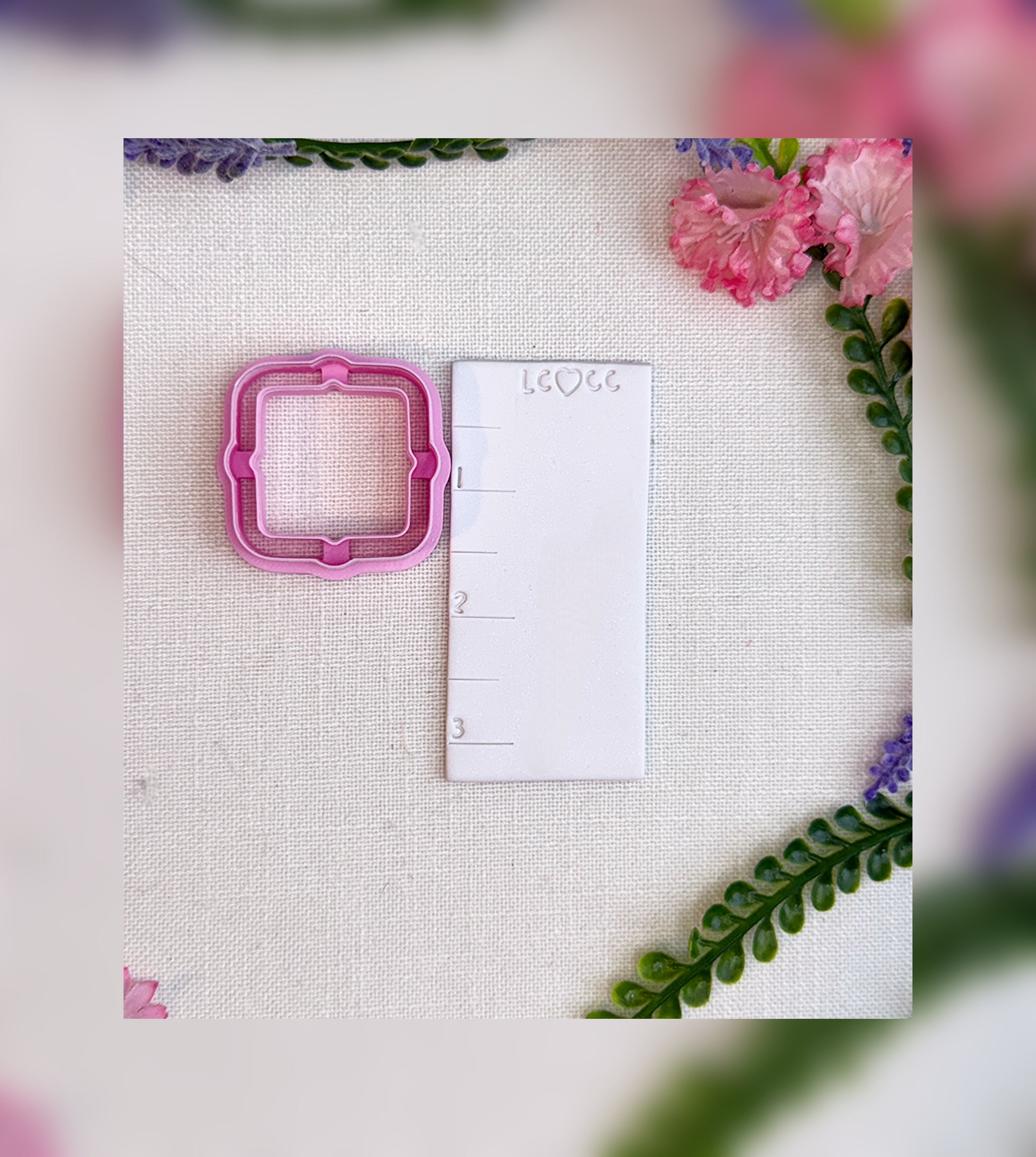 Scalloped Square Frame Cutter – Polymer Clay Tool