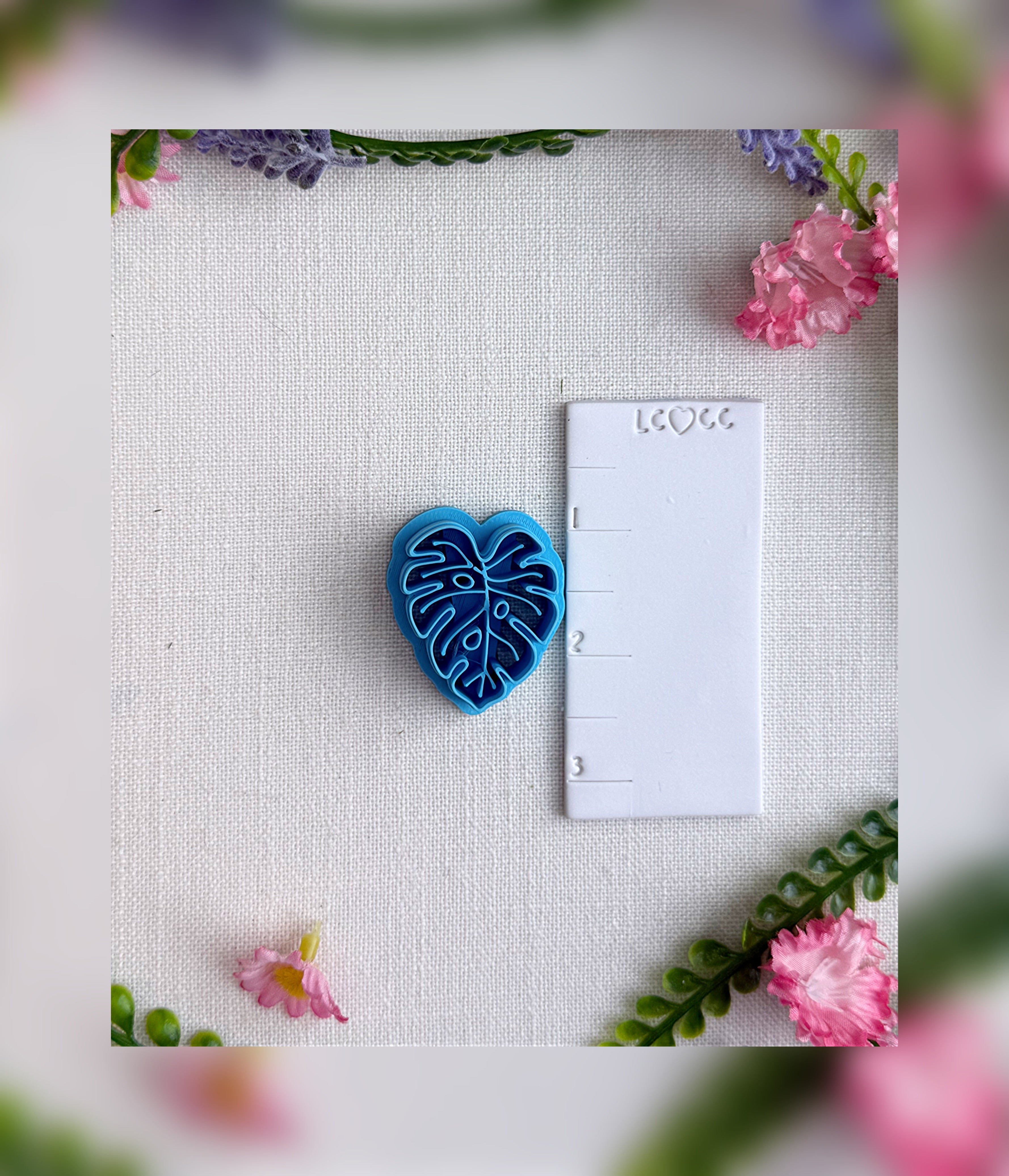 Monstera Heart Clay Cutter – Polymer Clay Tool