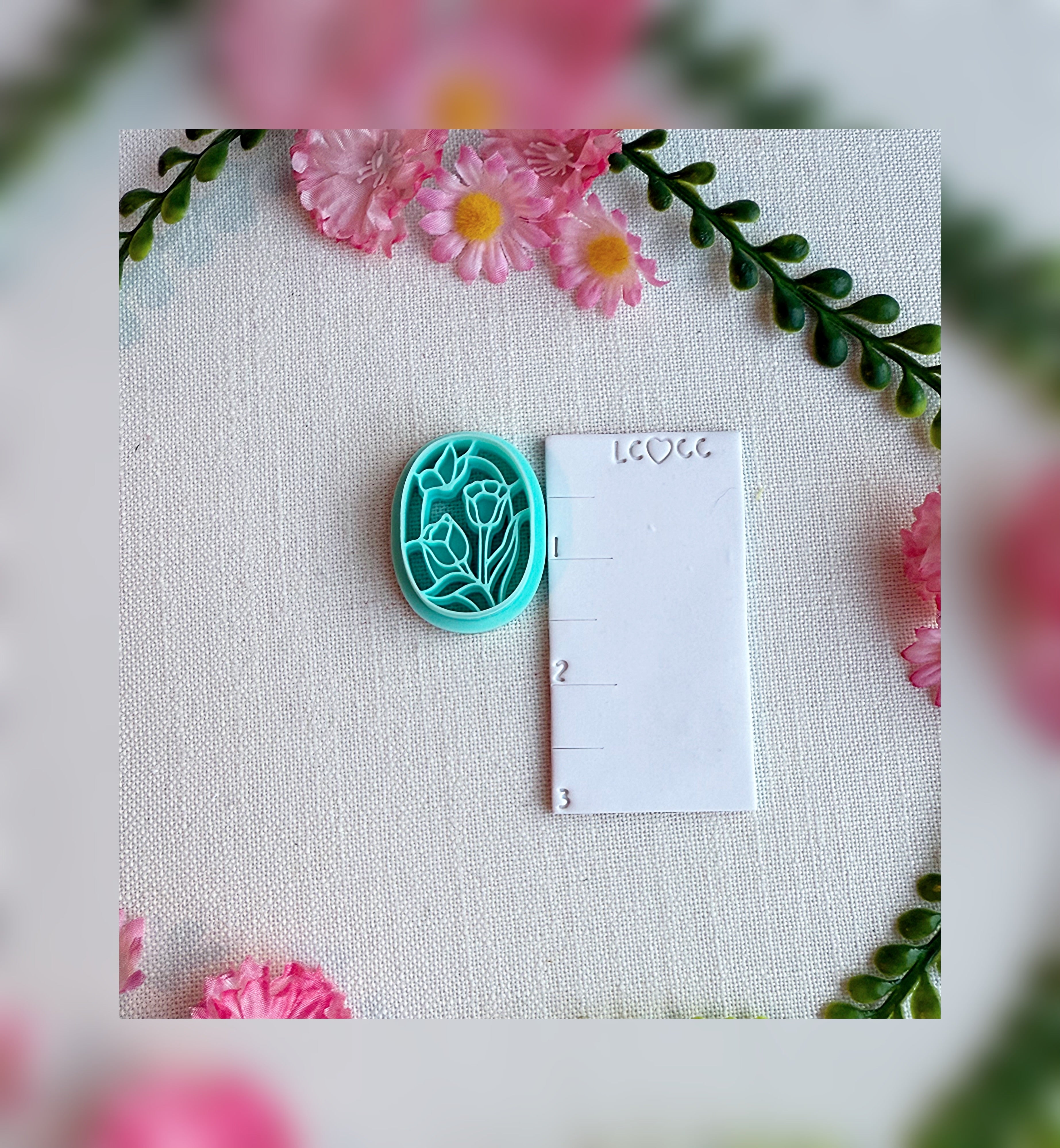 Stained Glass Garden Clay Cutter – Polymer Clay Tool