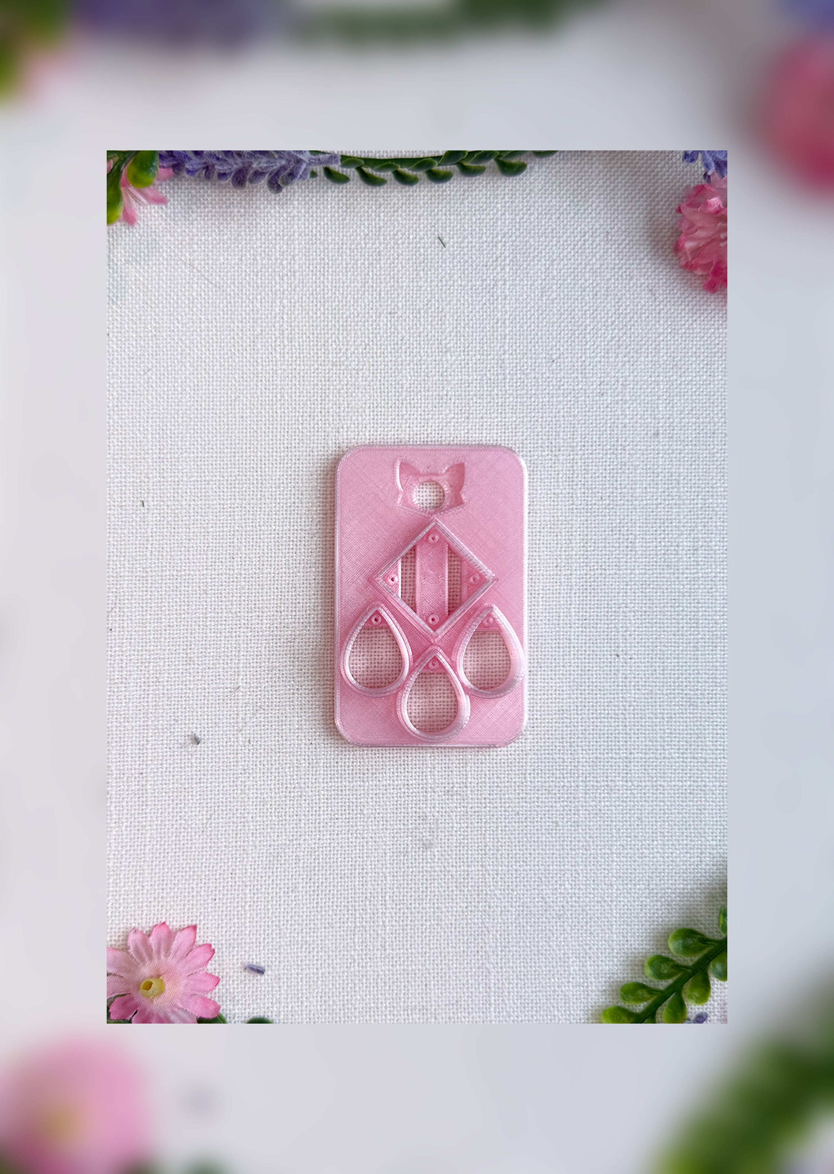Dewdrop Pavilion Clay Cutter – Polymer Clay Tool by The Pudgy Art Bandit