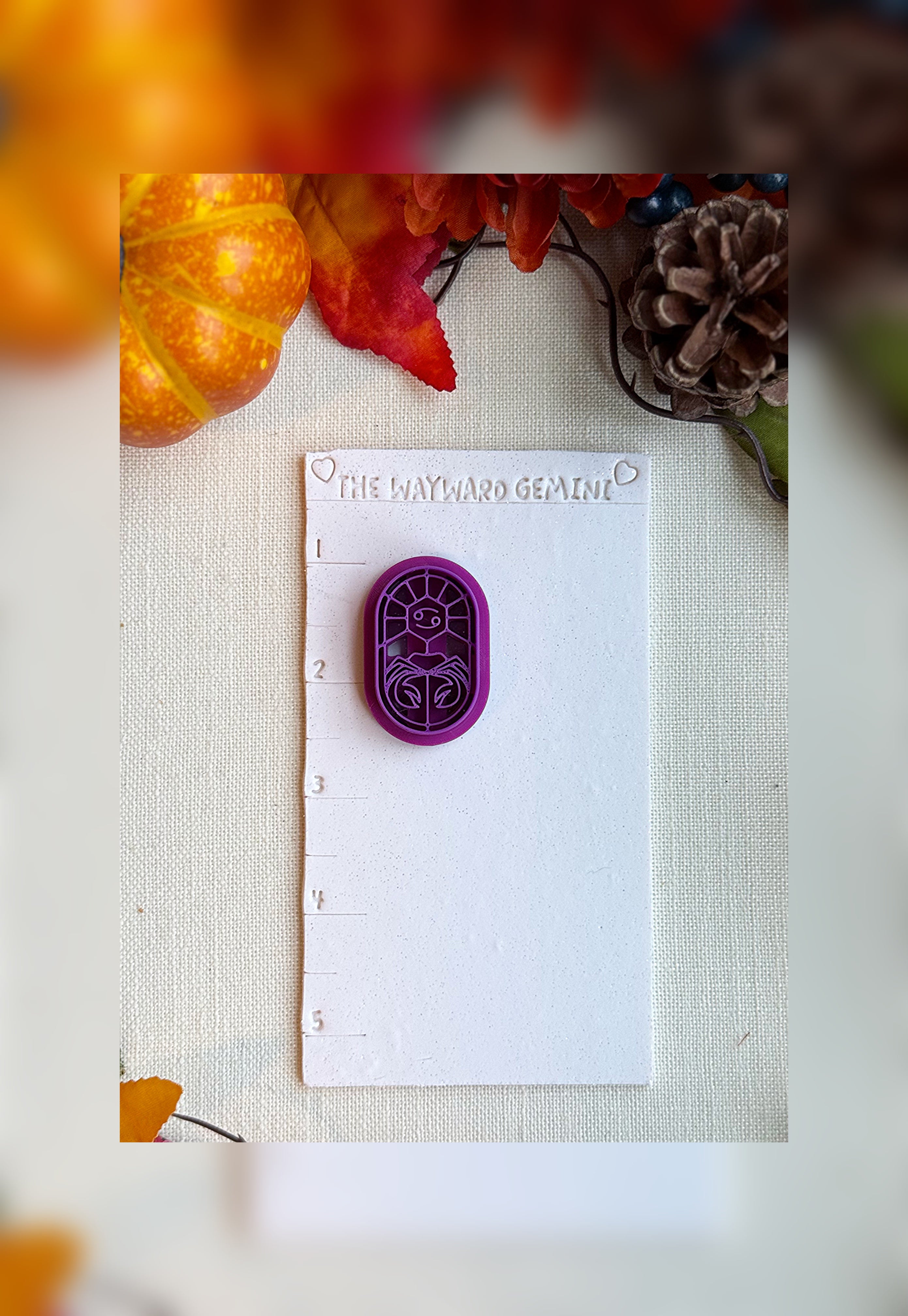 Celestial Cancer Clay Cutter – Polymer Clay Tool for Astrological Creations
