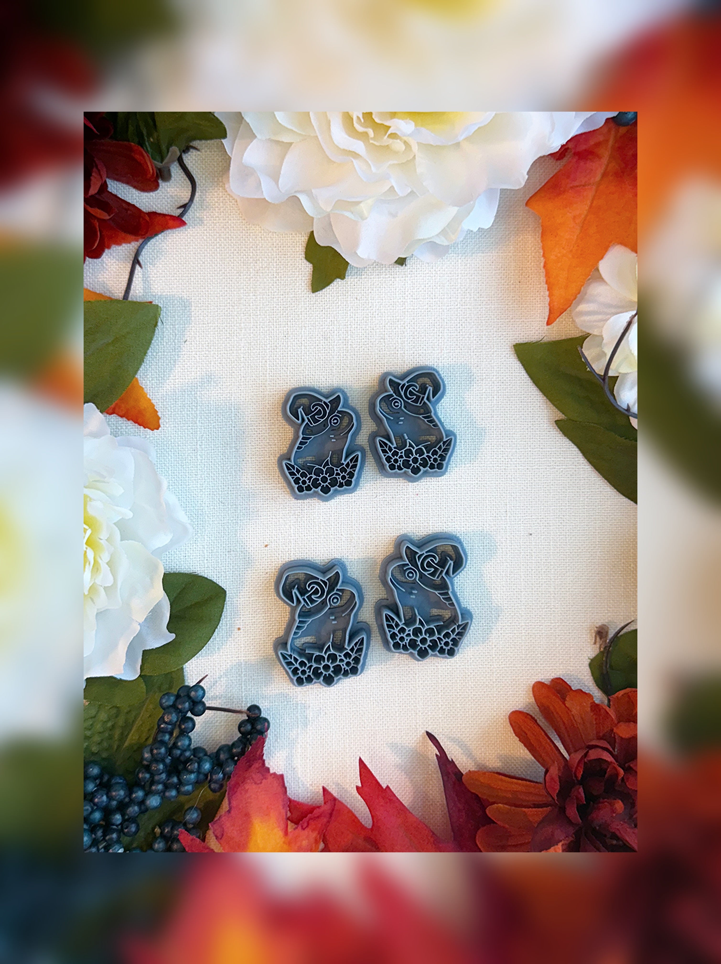 Witchy Faerie Frog Clay Cutter – Polymer Clay Tool