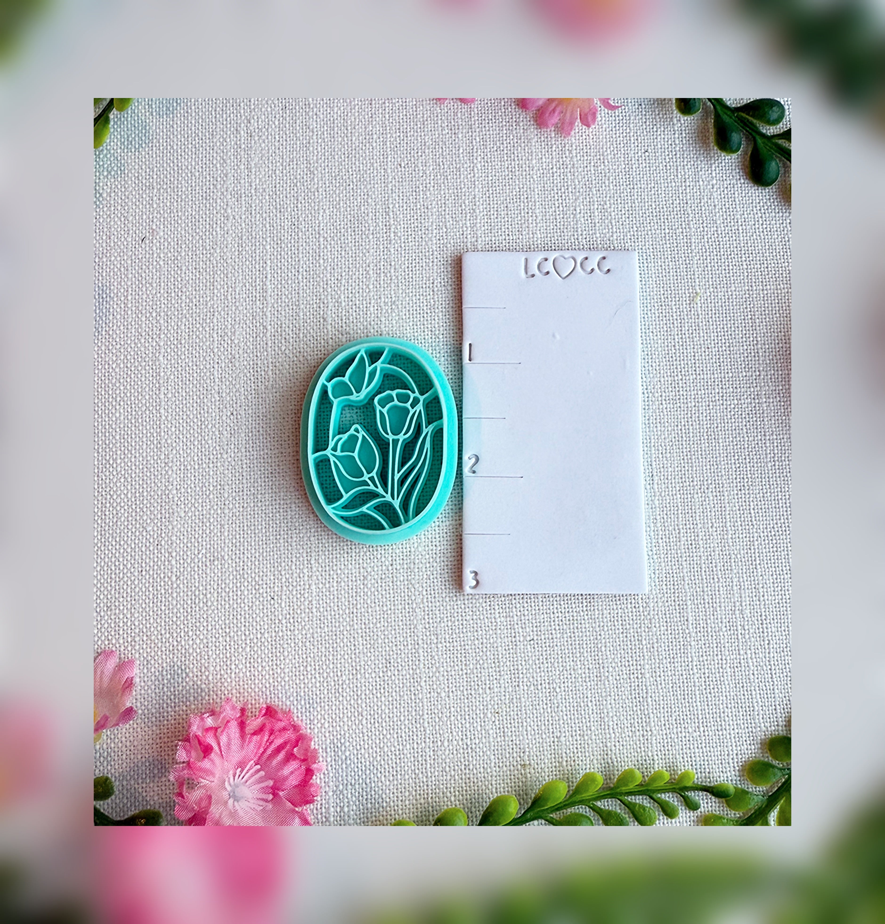 Stained Glass Garden Clay Cutter – Polymer Clay Tool