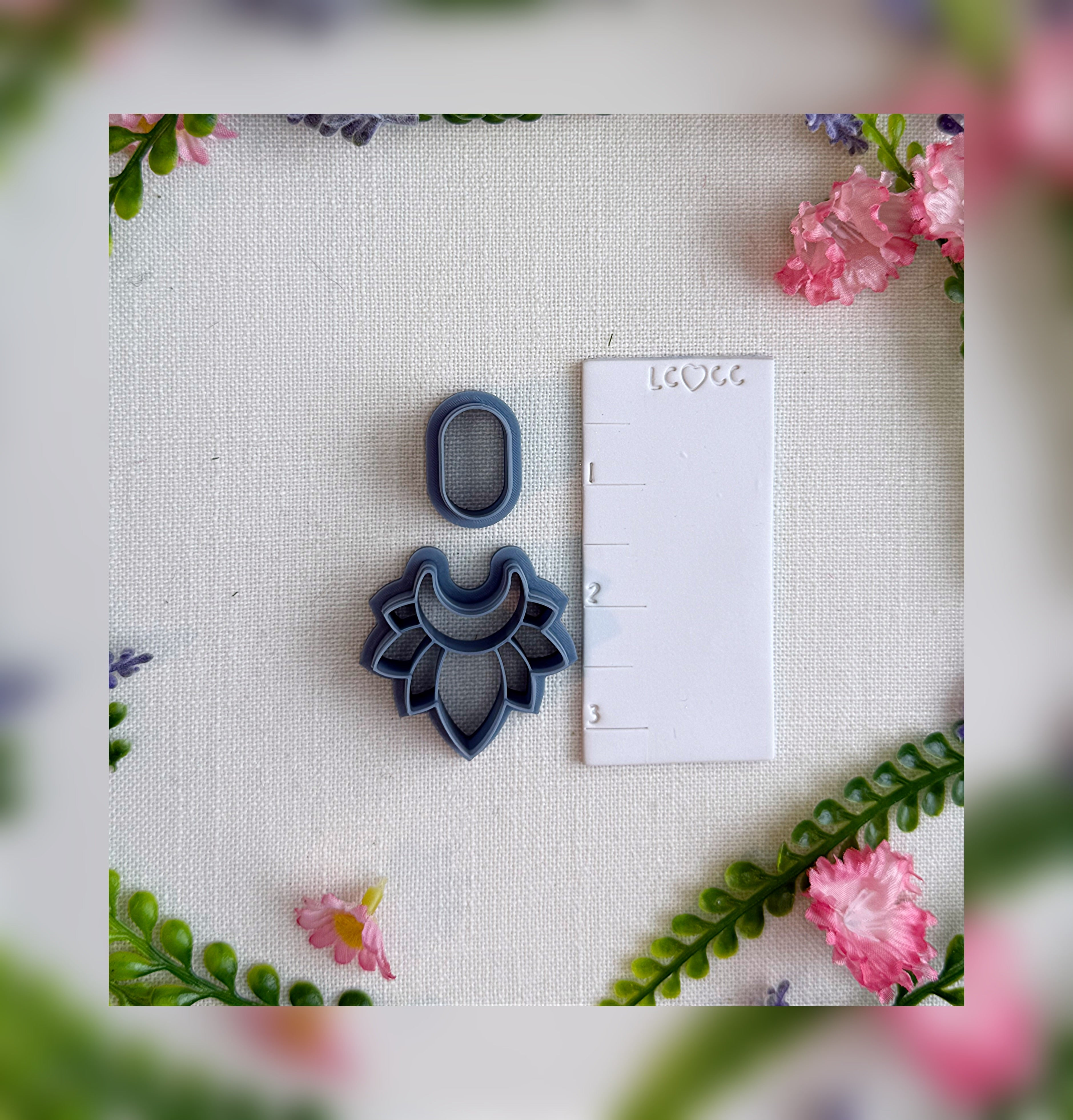 Moonlit Bloom Clay Cutter – Polymer Clay Tool
