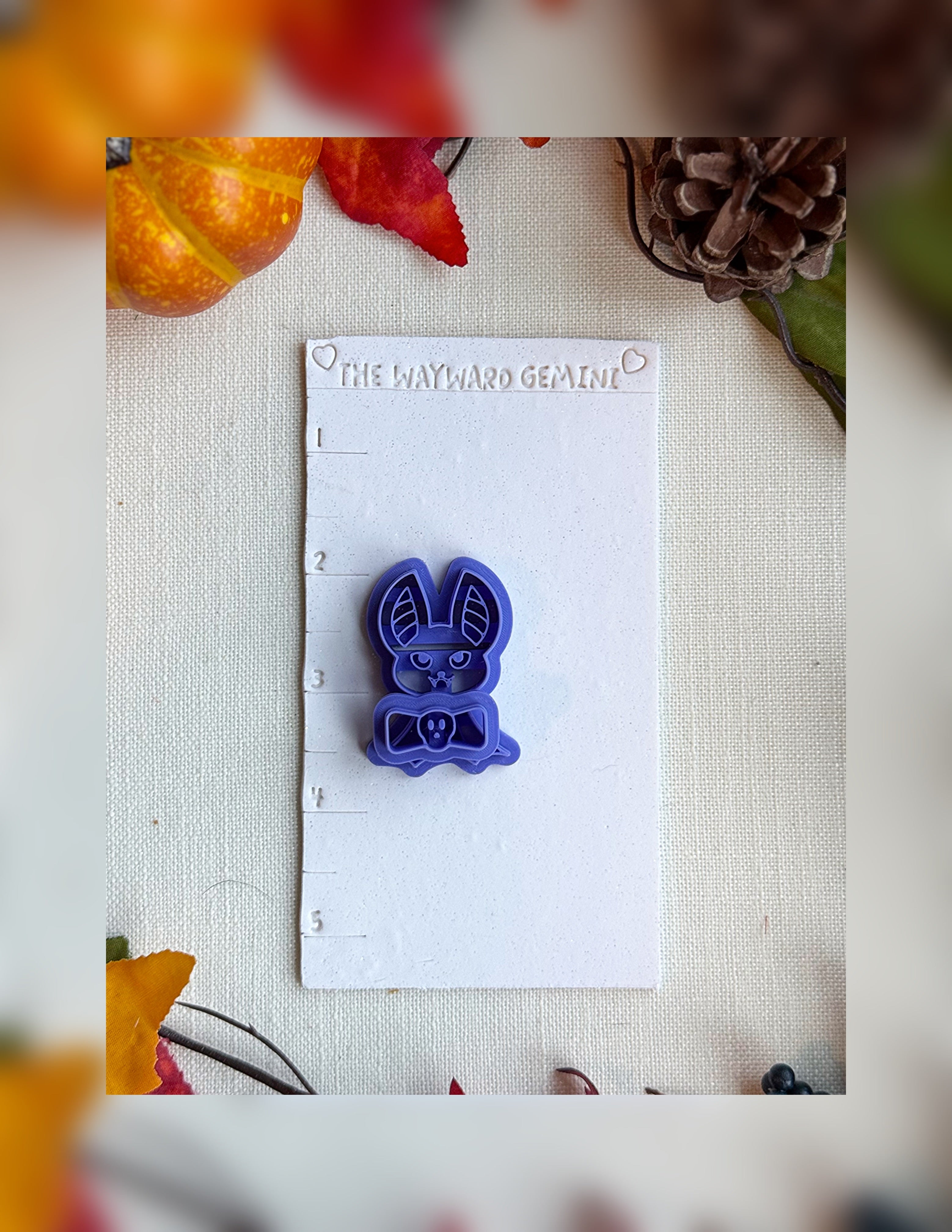 🦇 Bitty Batty Clay Cutter Set – Polymer Clay Tool for Halloween