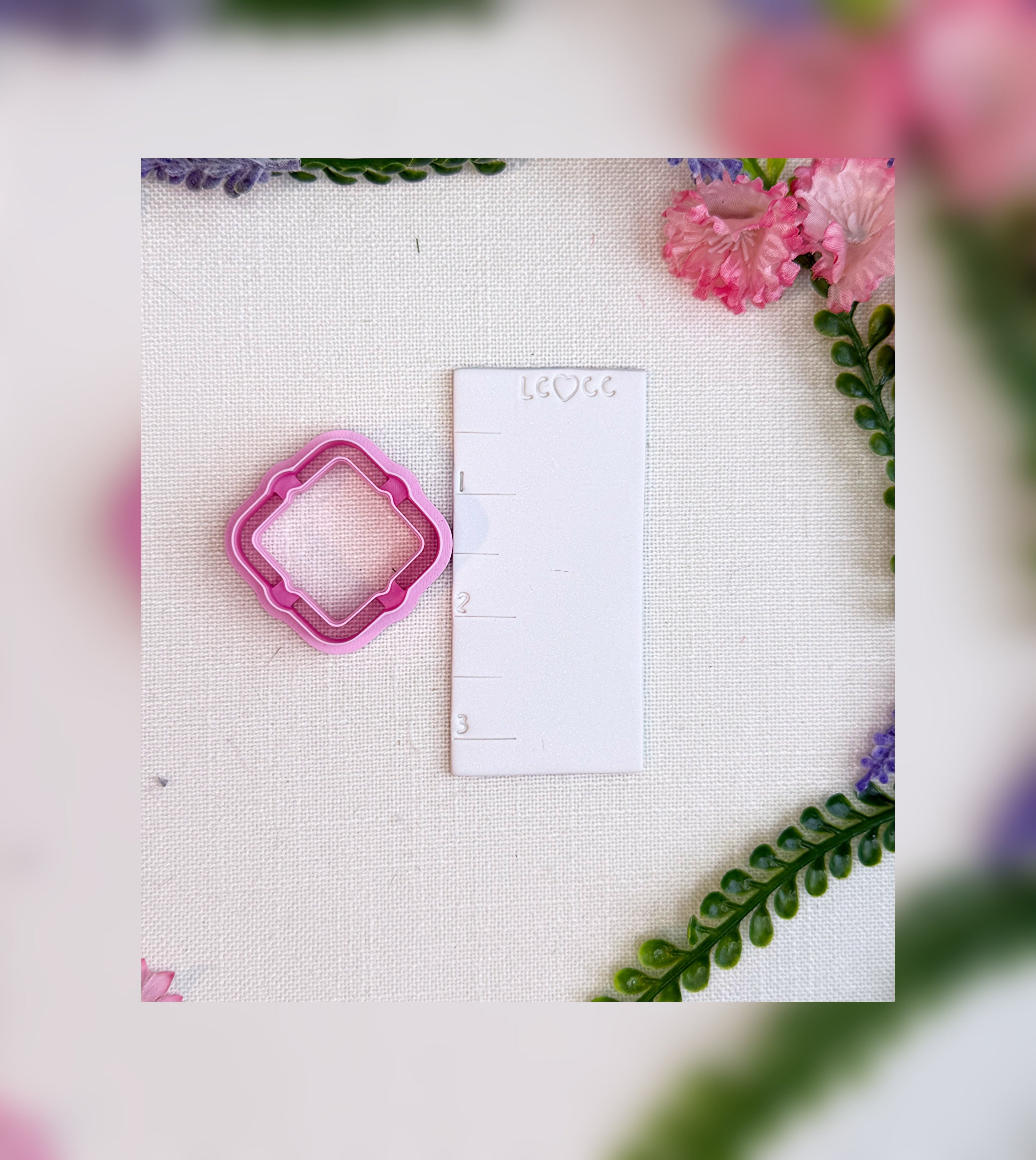 Scalloped Square Frame Cutter – Polymer Clay Tool