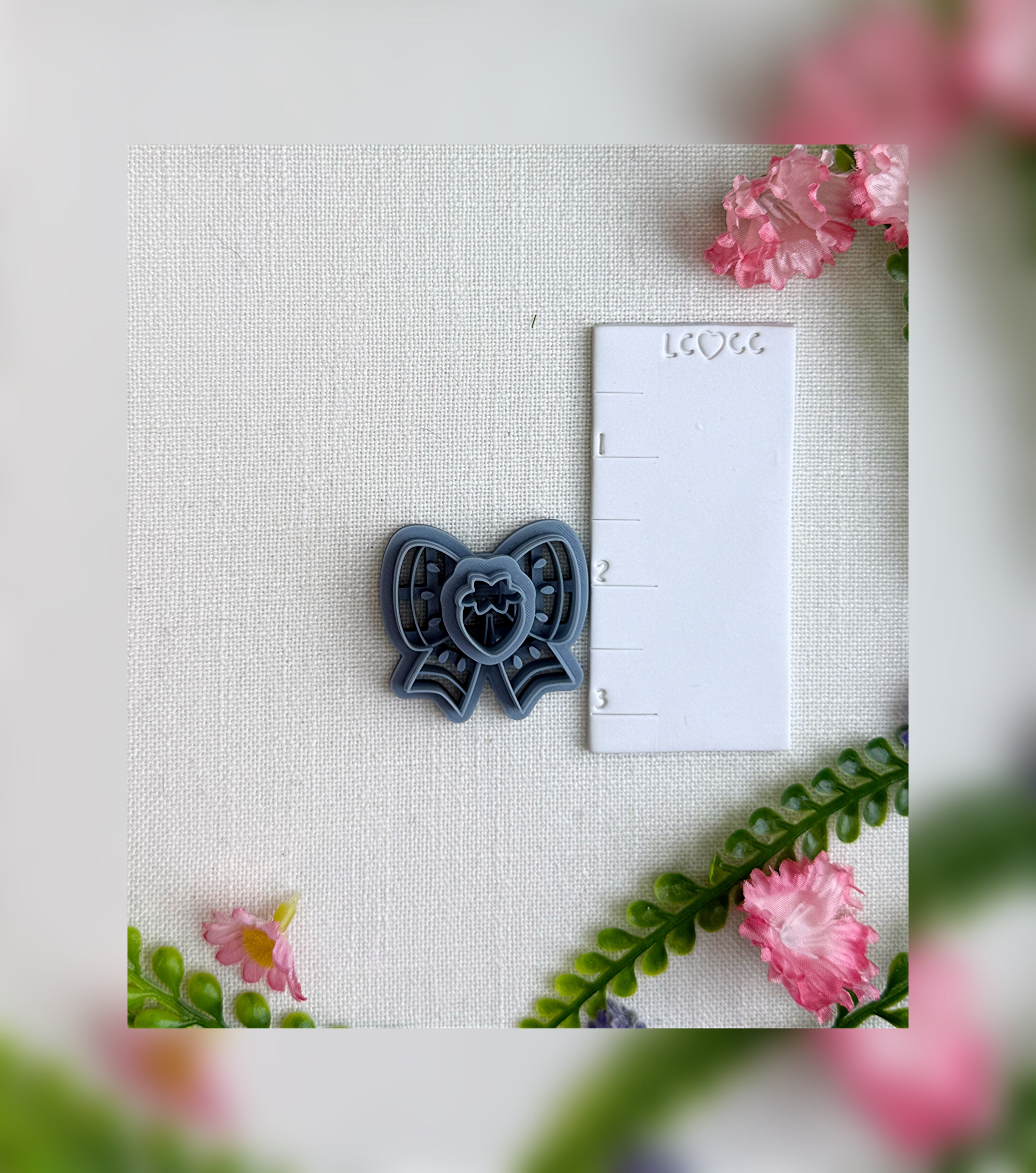 Strawberry Sugar Bows Clay Cutter – Polymer Clay Tool