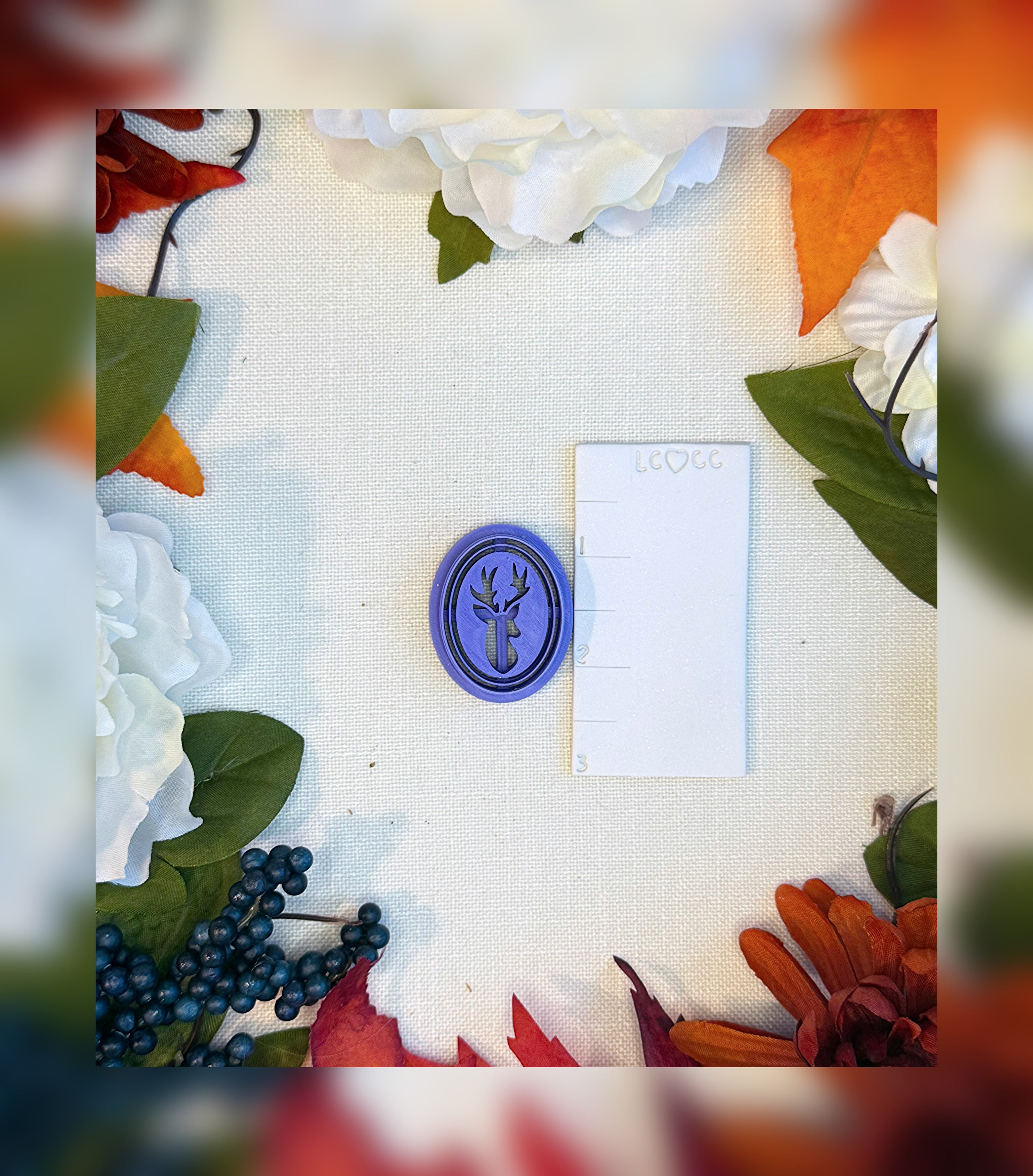 Woodland Deer Cameo Clay Cutter | Polymer Clay Tool