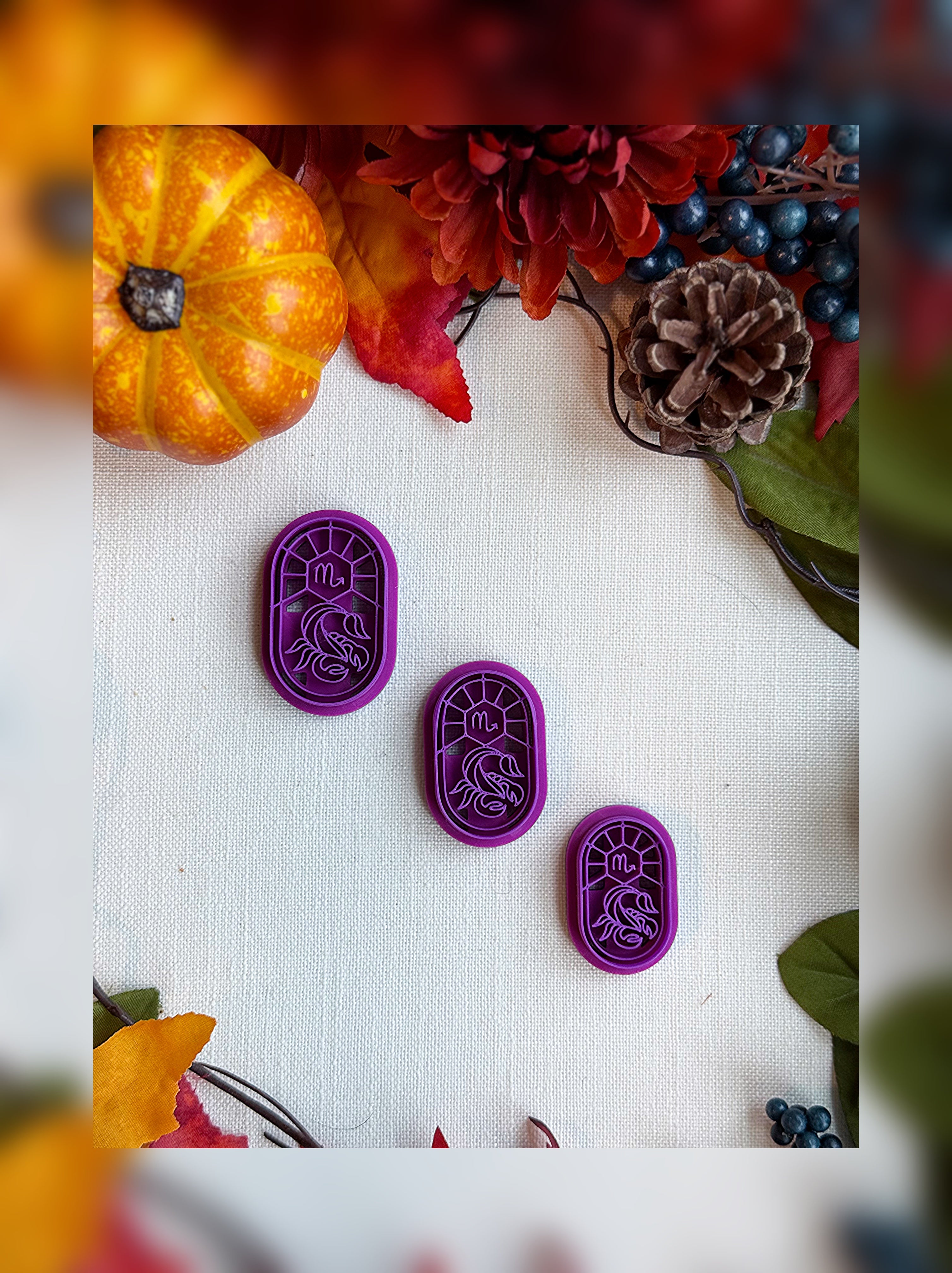 Celestial Zodiac Clay Cutter Bundle – Complete 12-Sign Polymer Clay Tool Set for Astrological Creations