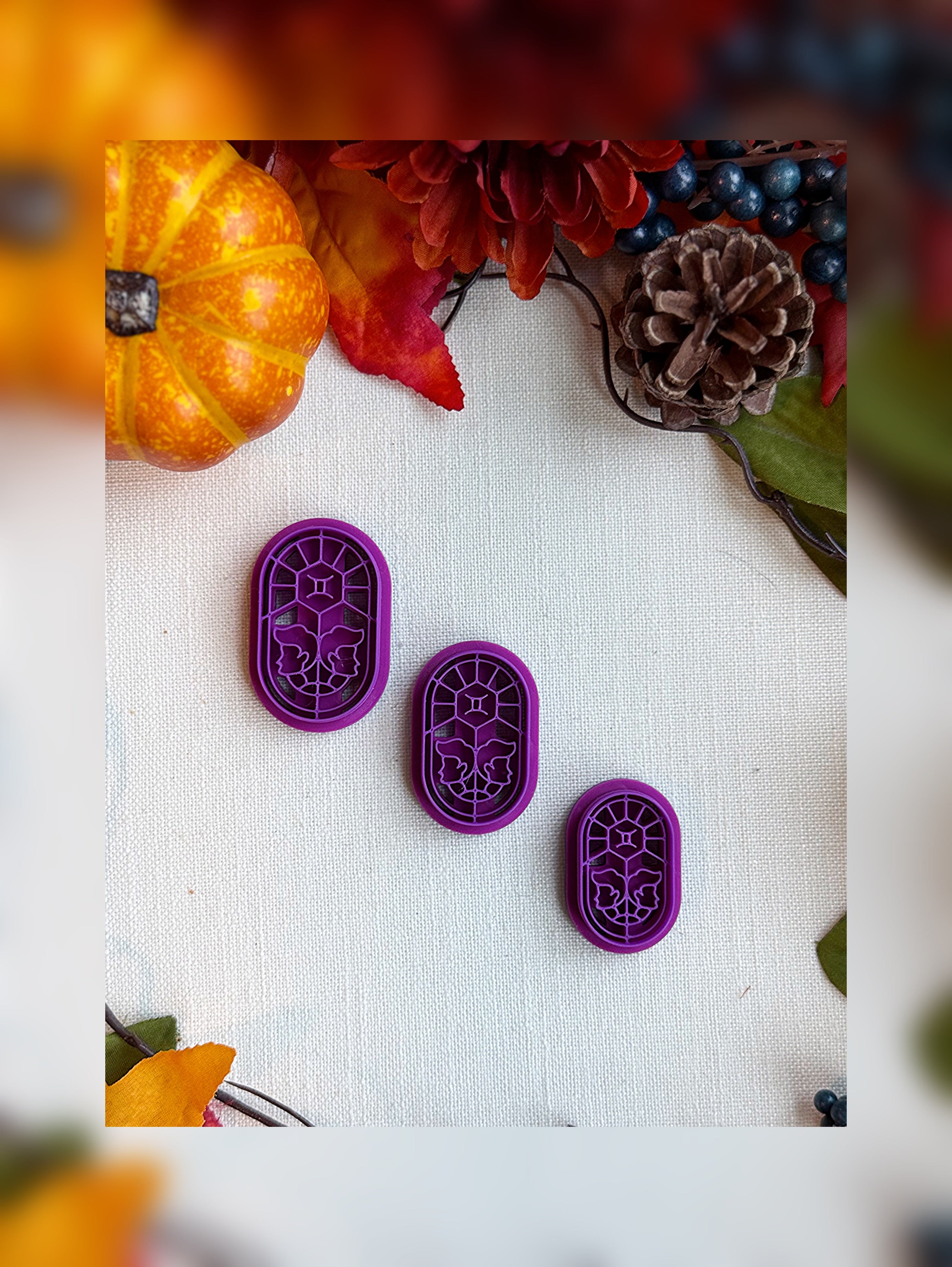 Celestial Gemini Clay Cutter – Polymer Clay Tool for Astrological Creations