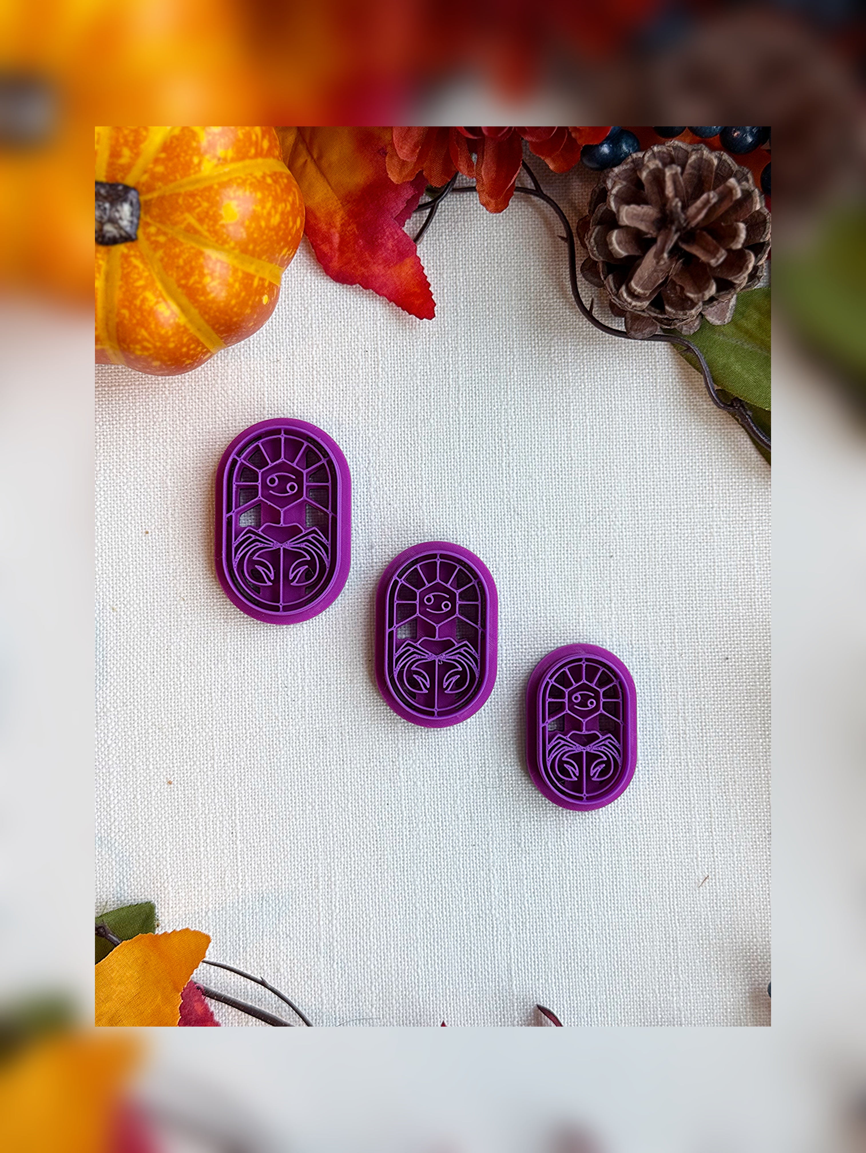 Celestial Cancer Clay Cutter – Polymer Clay Tool for Astrological Creations