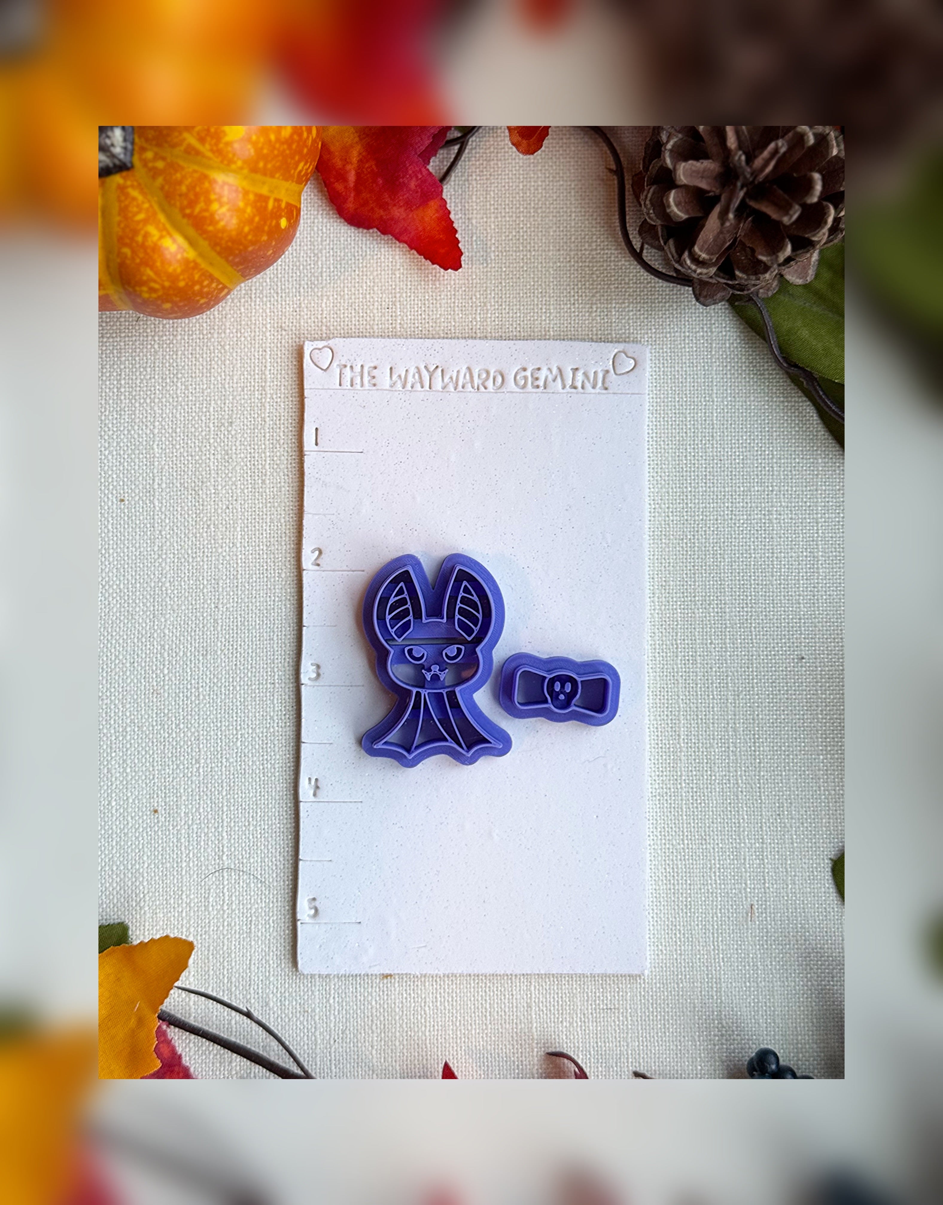 🦇 Bitty Batty Clay Cutter Set – Polymer Clay Tool for Halloween