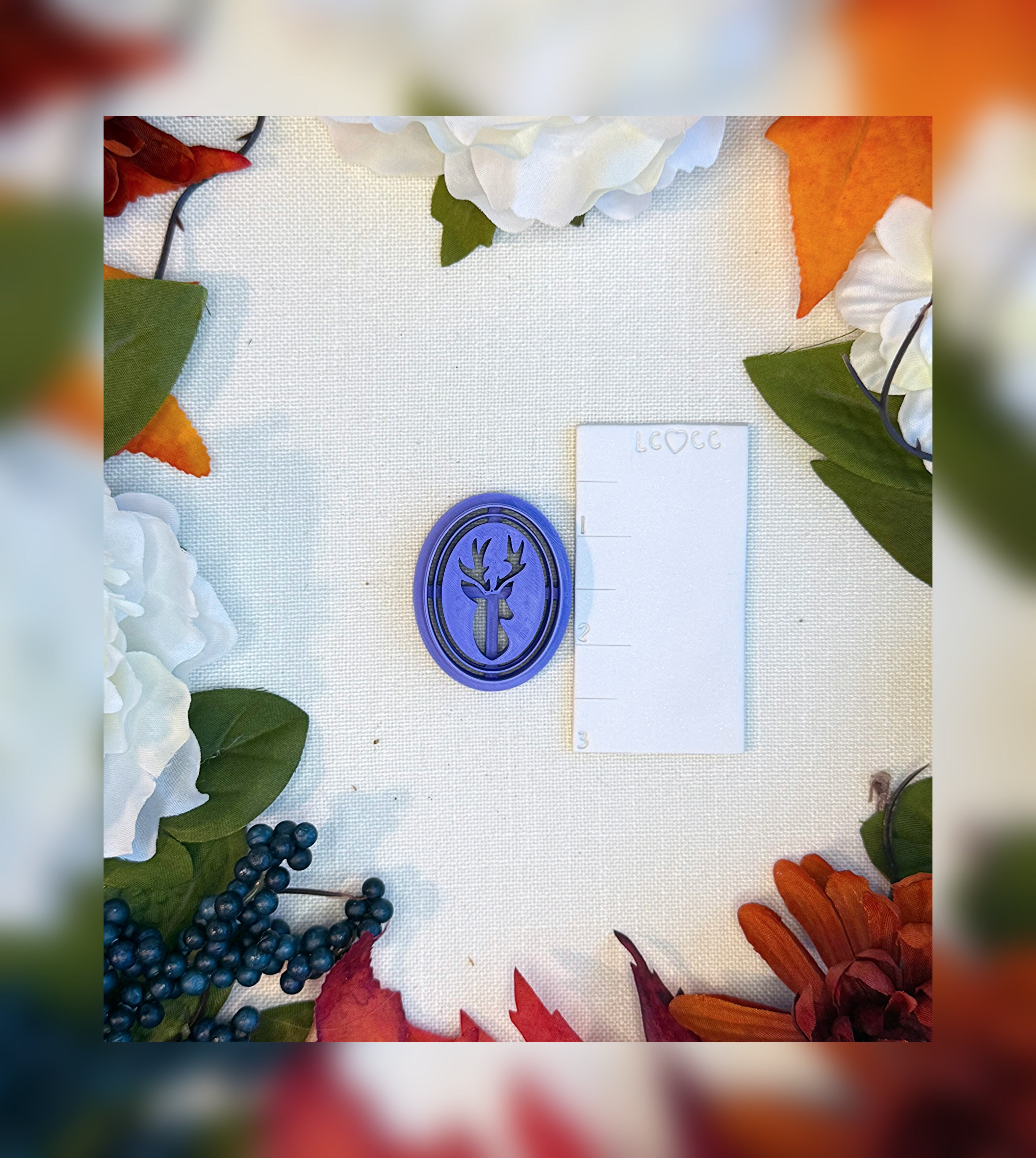 Woodland Deer Cameo Clay Cutter | Polymer Clay Tool