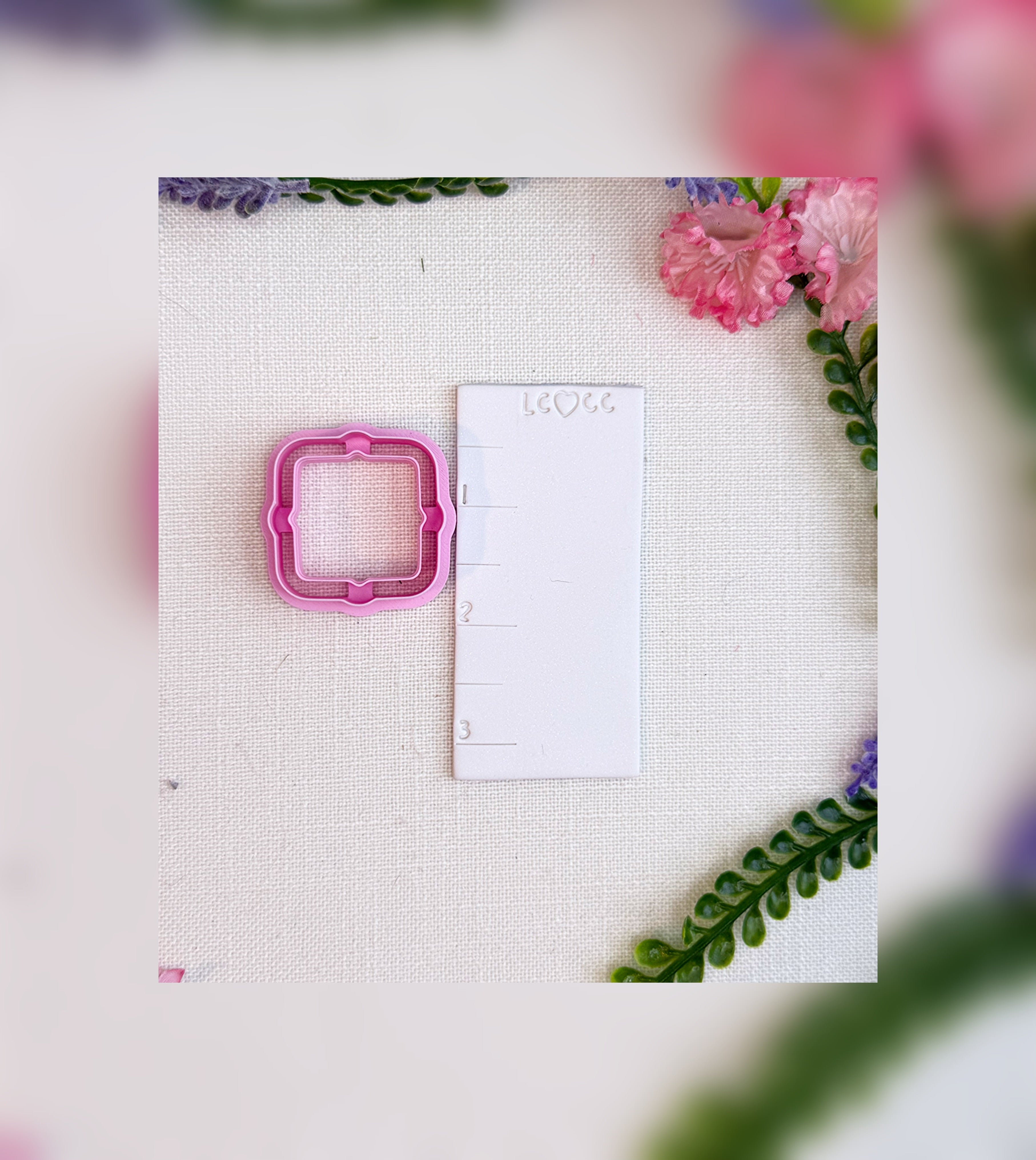 Scalloped Square Frame Cutter – Polymer Clay Tool