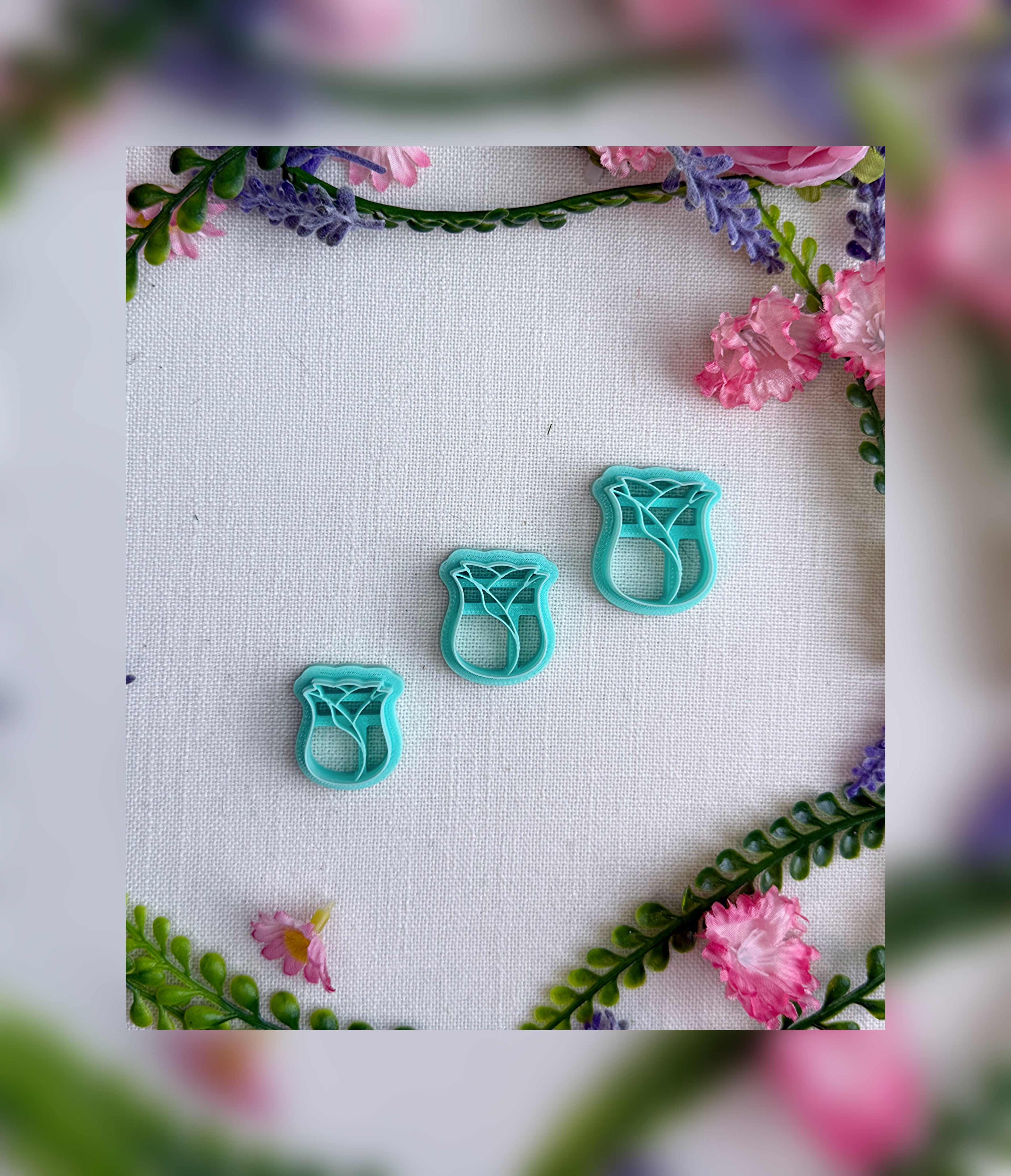 Twilight Rose Clay Cutter – Polymer Clay Tool