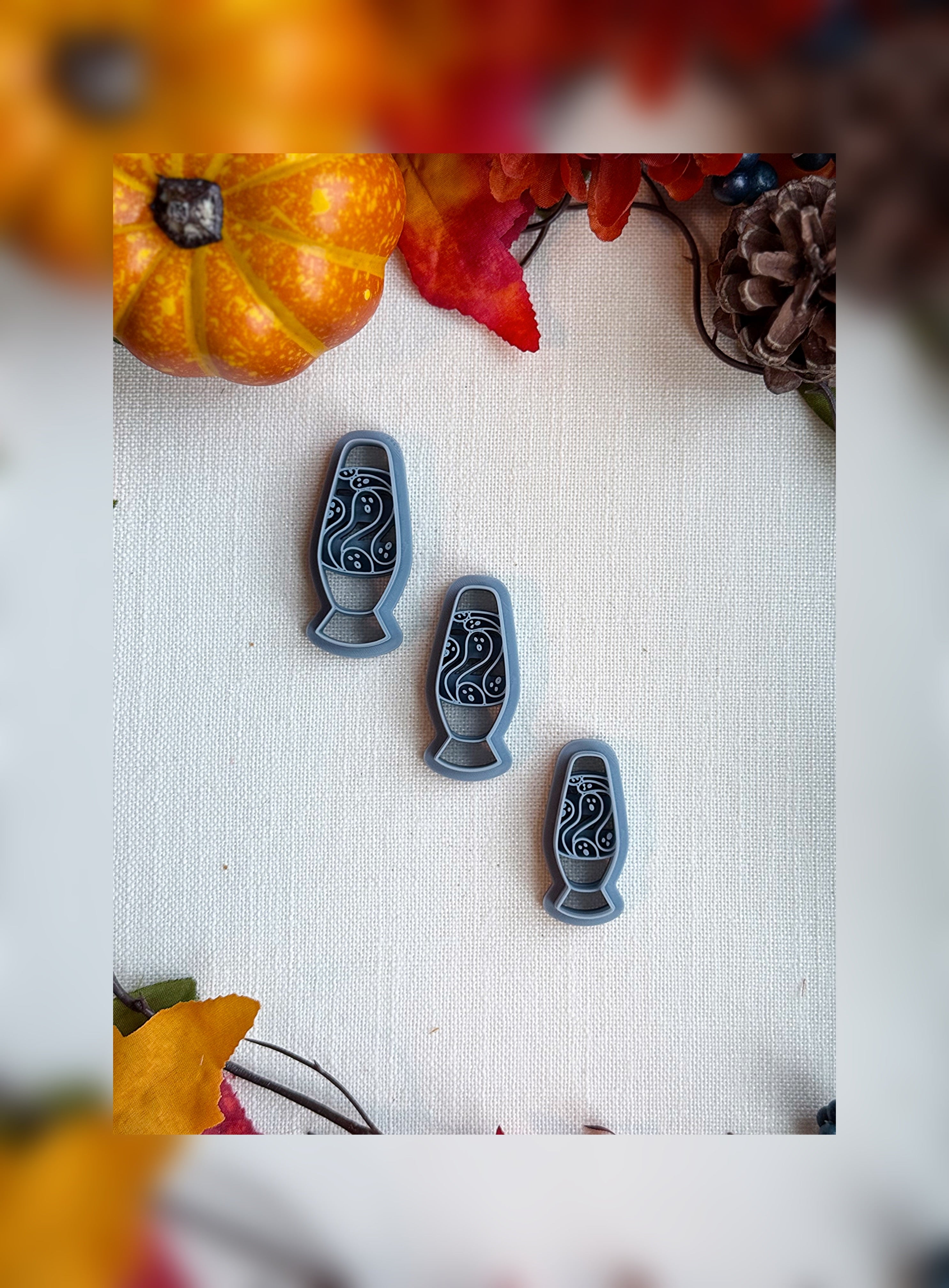 🧪 Spooklight Lava Lamp Clay Cutter – Polymer Clay Tool for Halloween