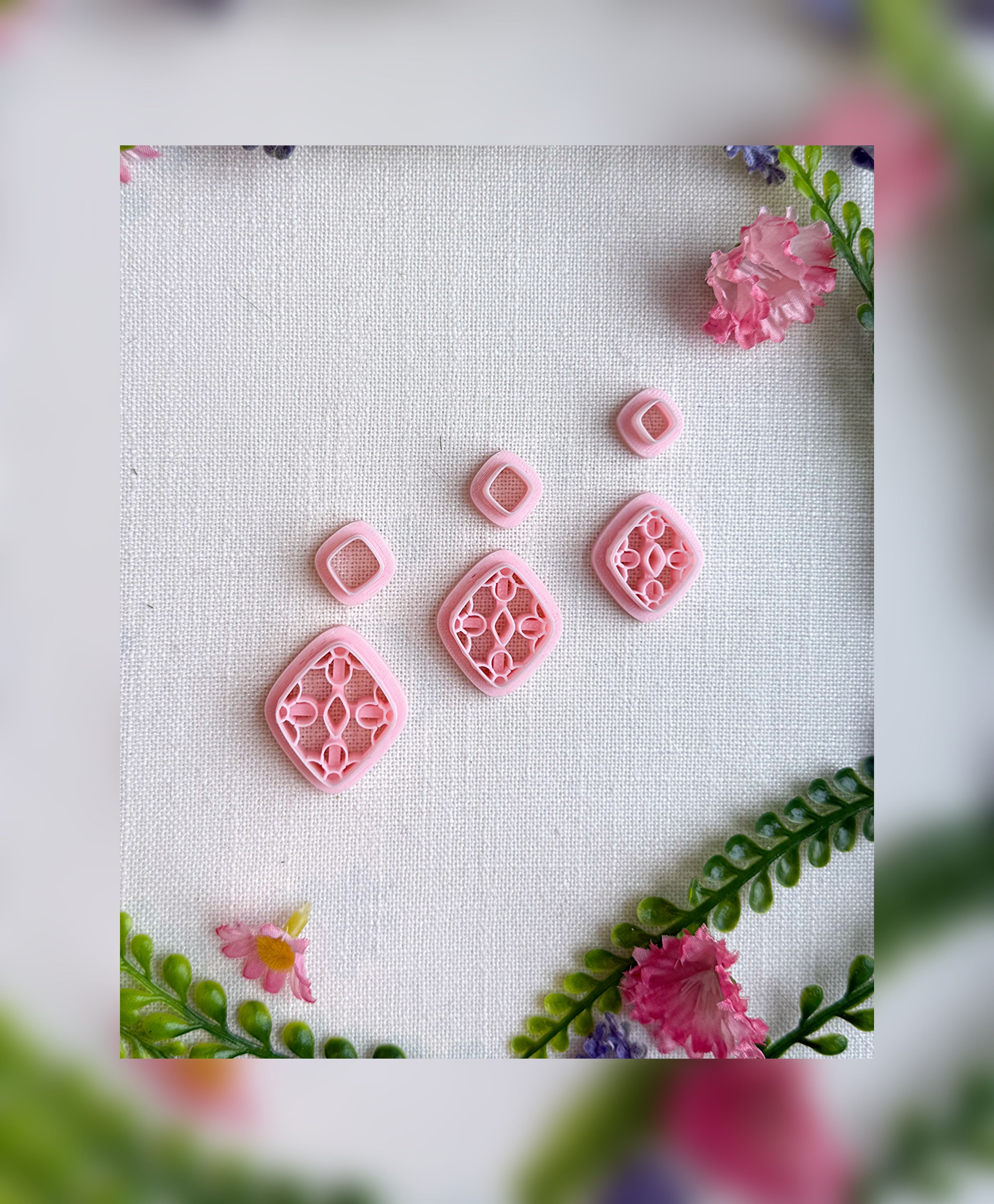 Pink Dogwood Clay Cutter – Polymer Clay Tool