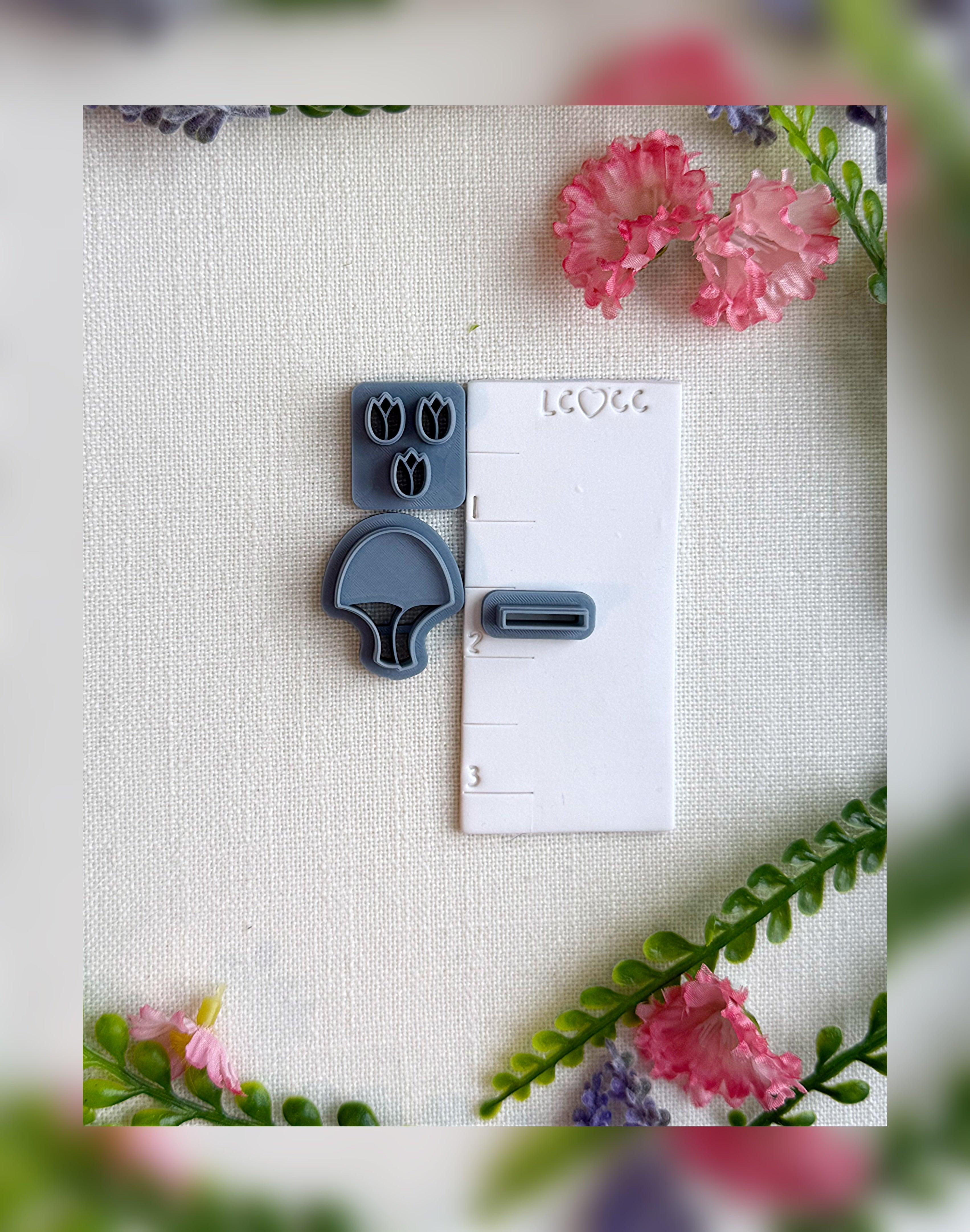 Tulip Meadow Bouquet Clay Cutter – Polymer Clay Tool
