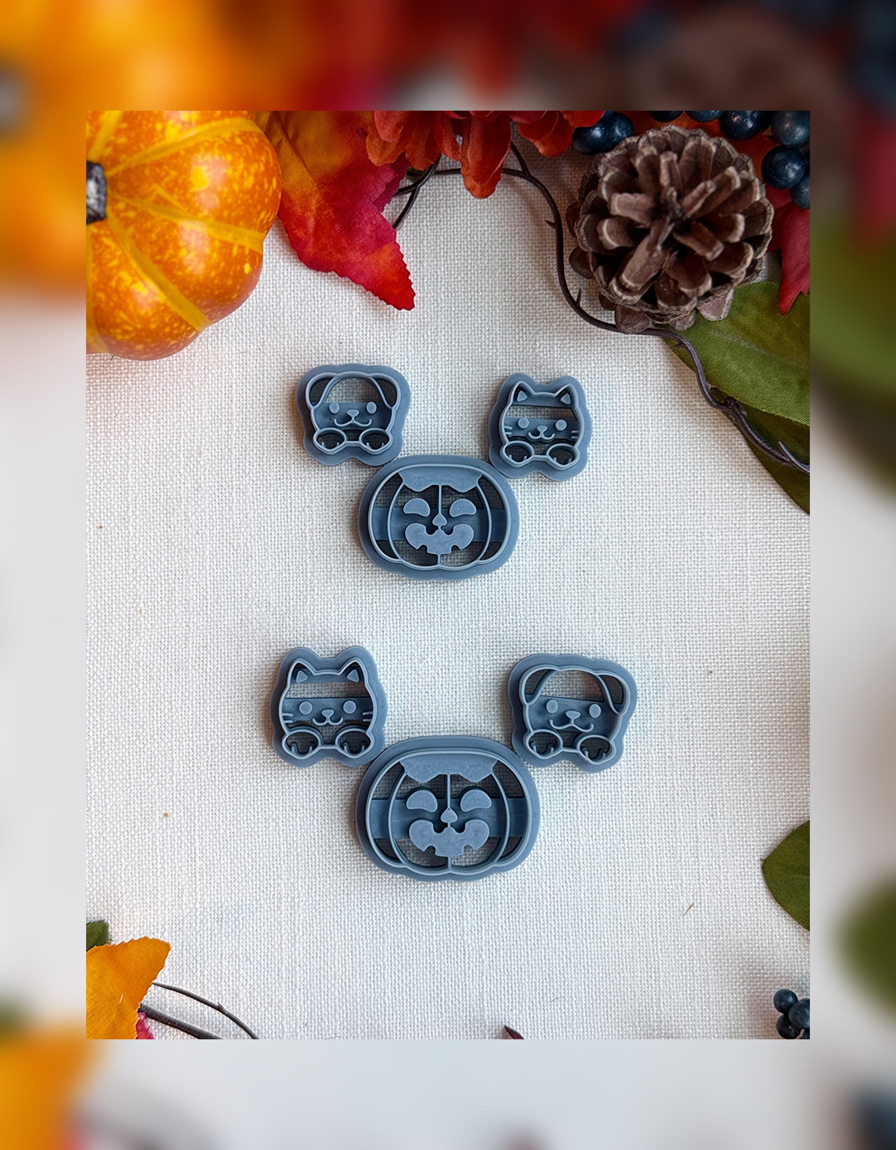 Pumpkin Pals Clay Cutter Set – Polymer Clay Tool for Halloween