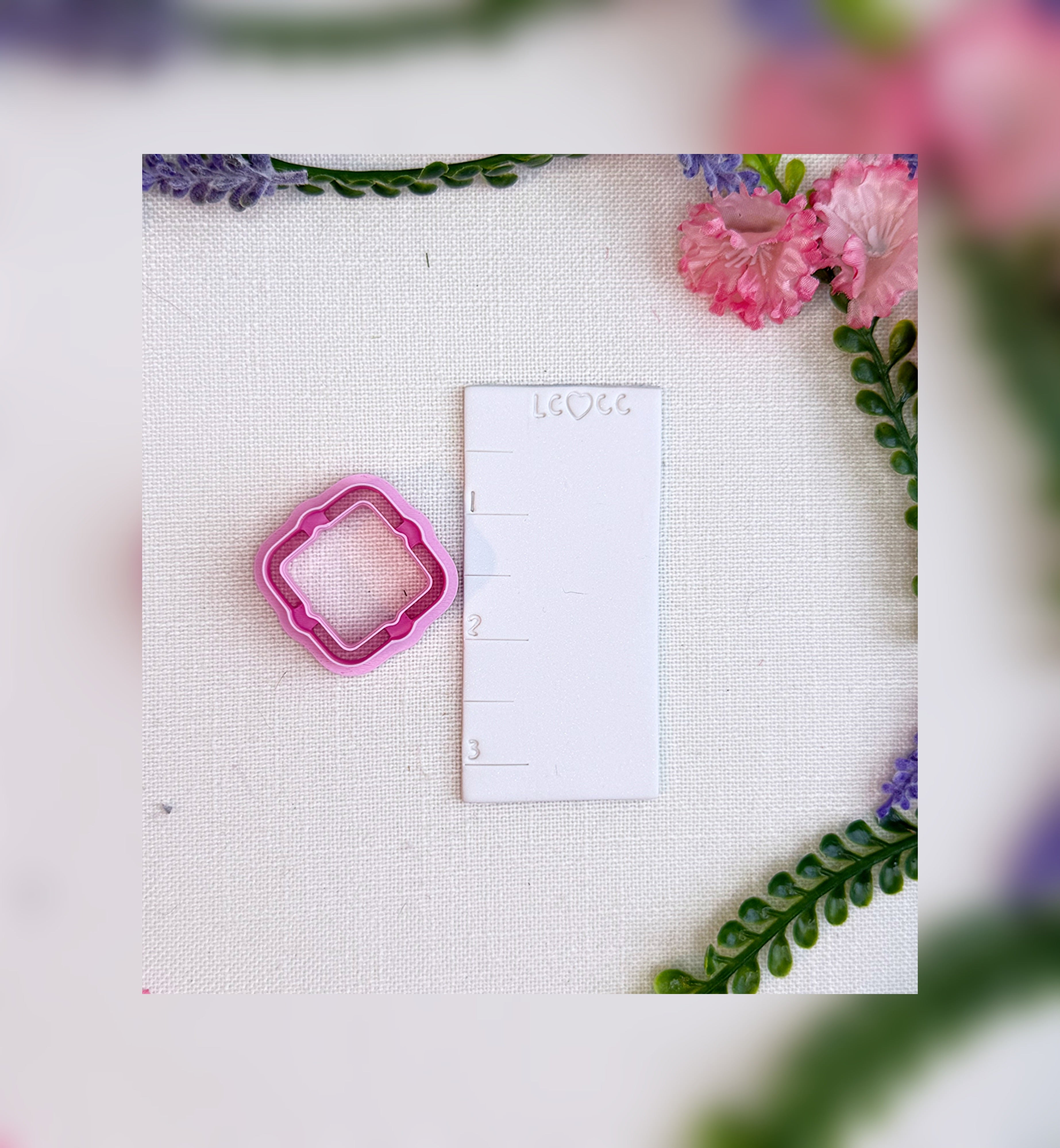 Scalloped Square Frame Cutter – Polymer Clay Tool