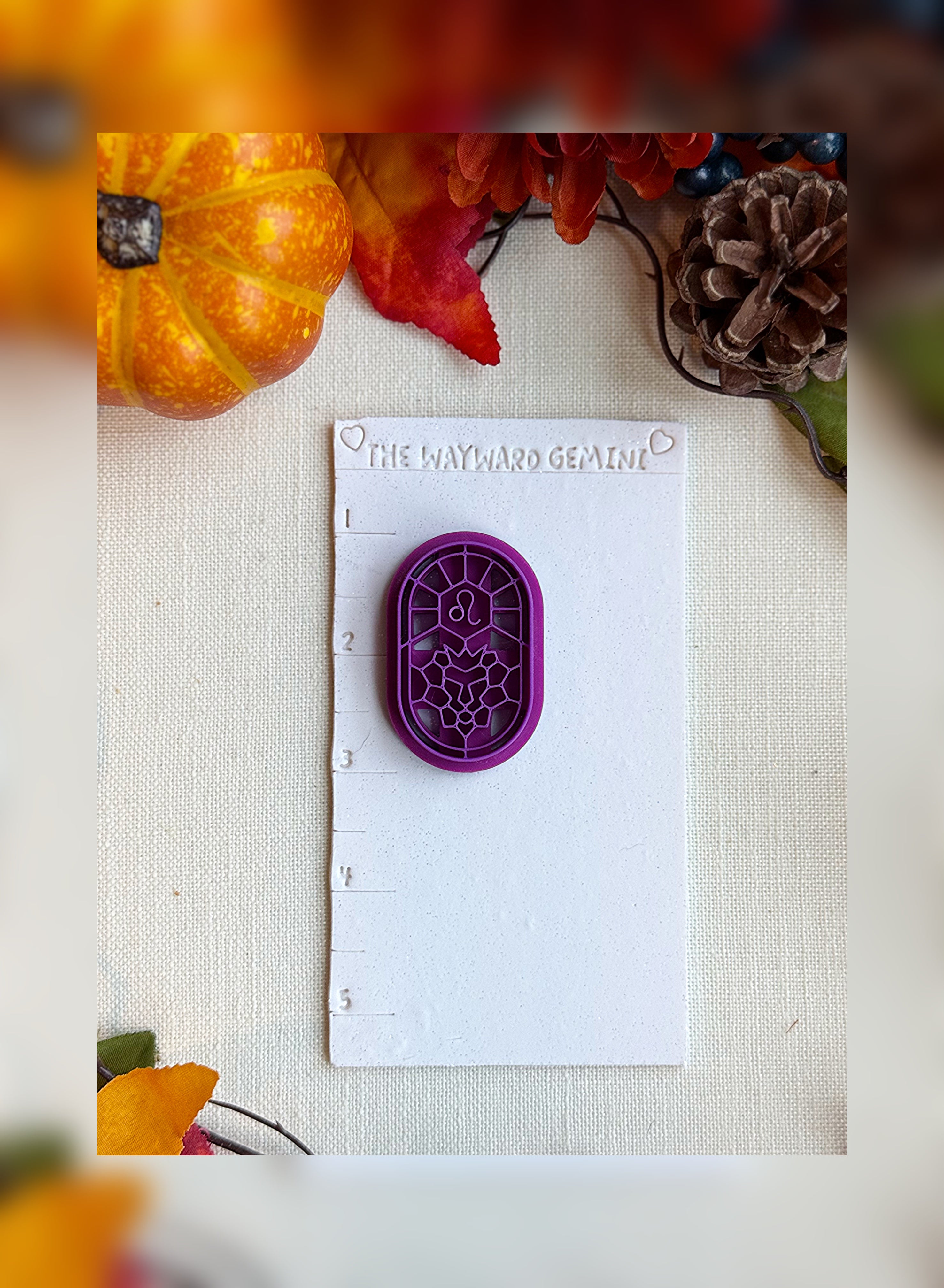 Celestial Leo Clay Cutter – Polymer Clay Tool for Astrological Creations