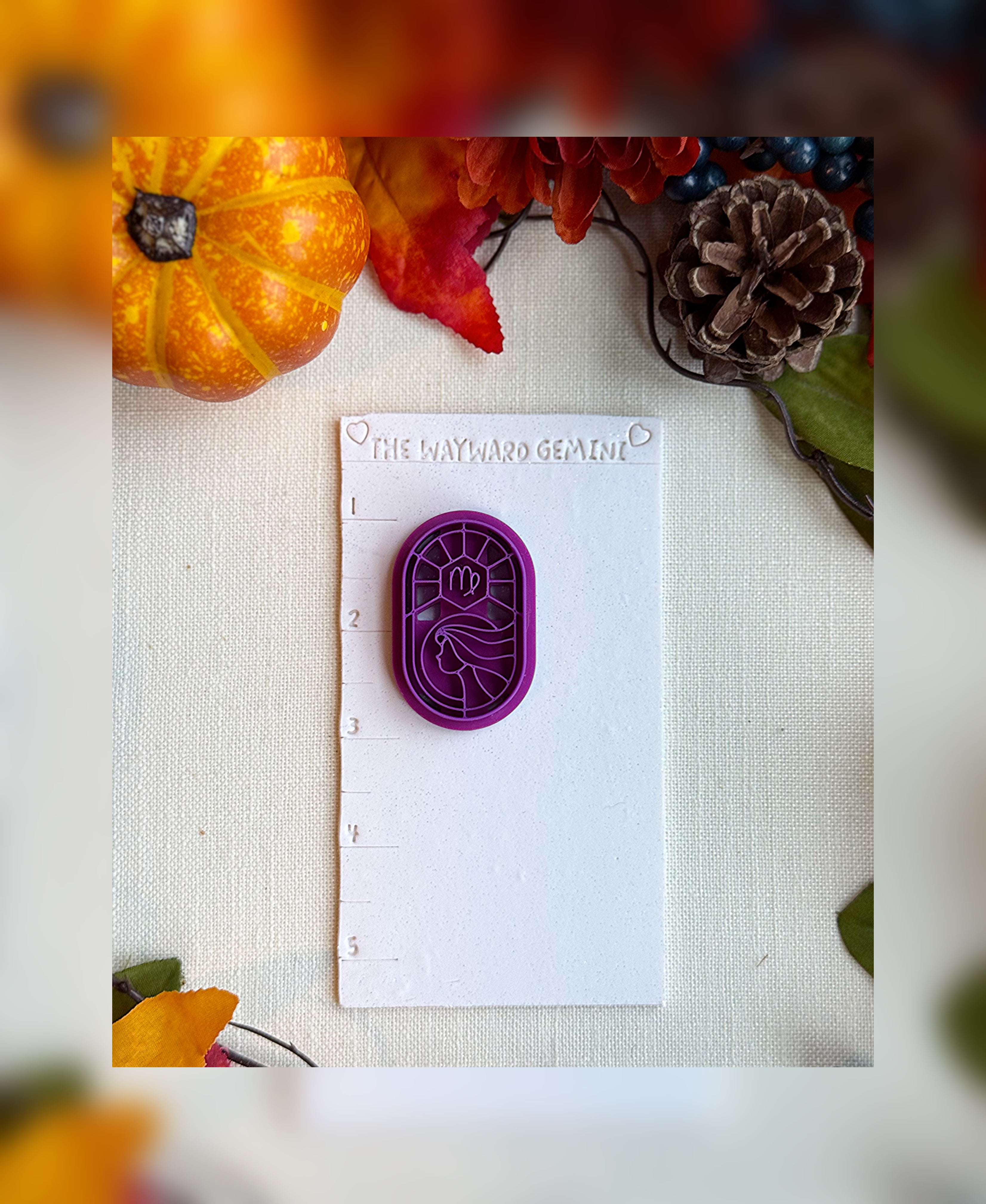 Celestial Virgo Clay Cutter – Polymer Clay Tool for Astrological Creations