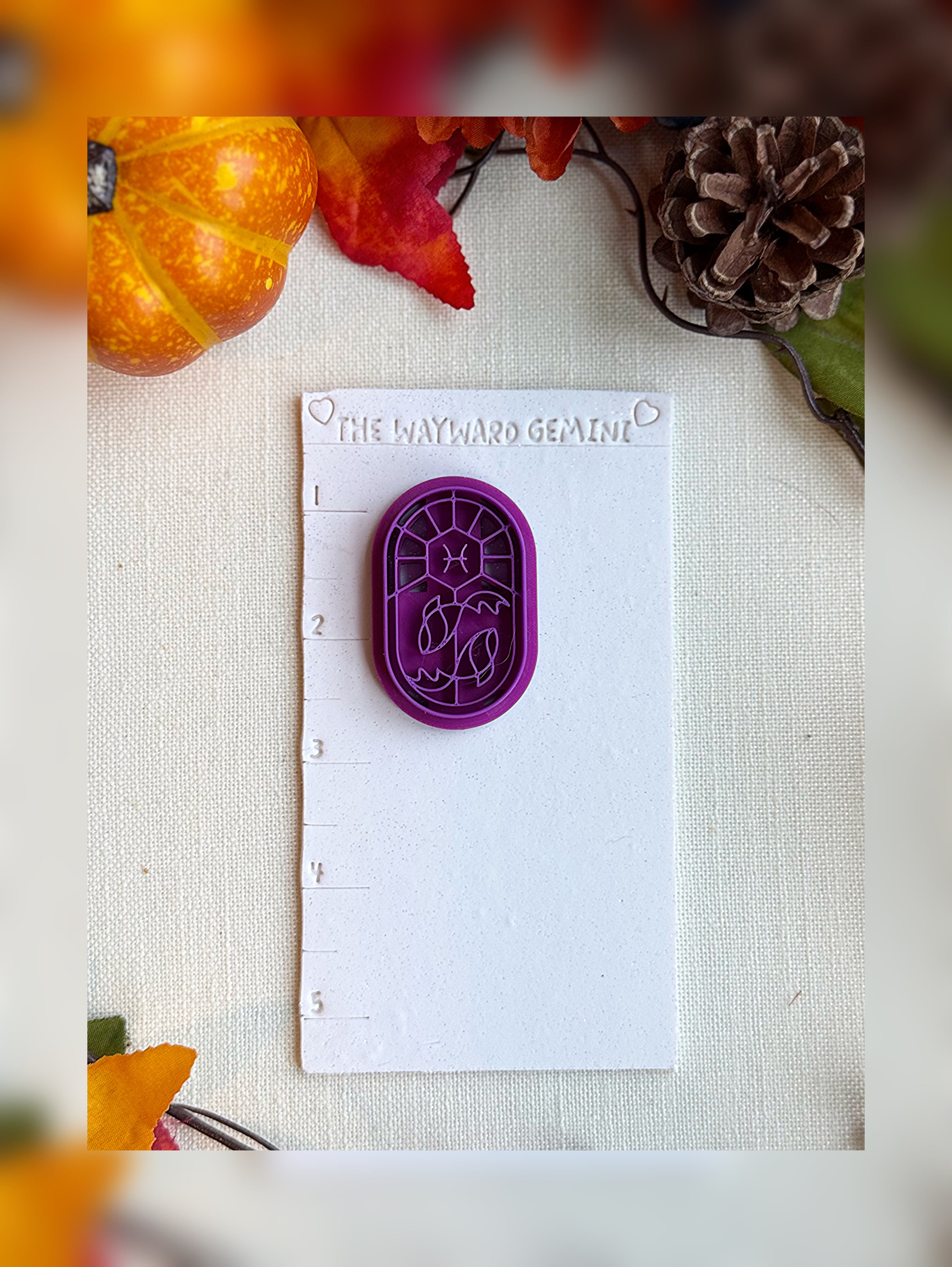 Celestial Pisces Clay Cutter – Polymer Clay Tool for Astrological Creations