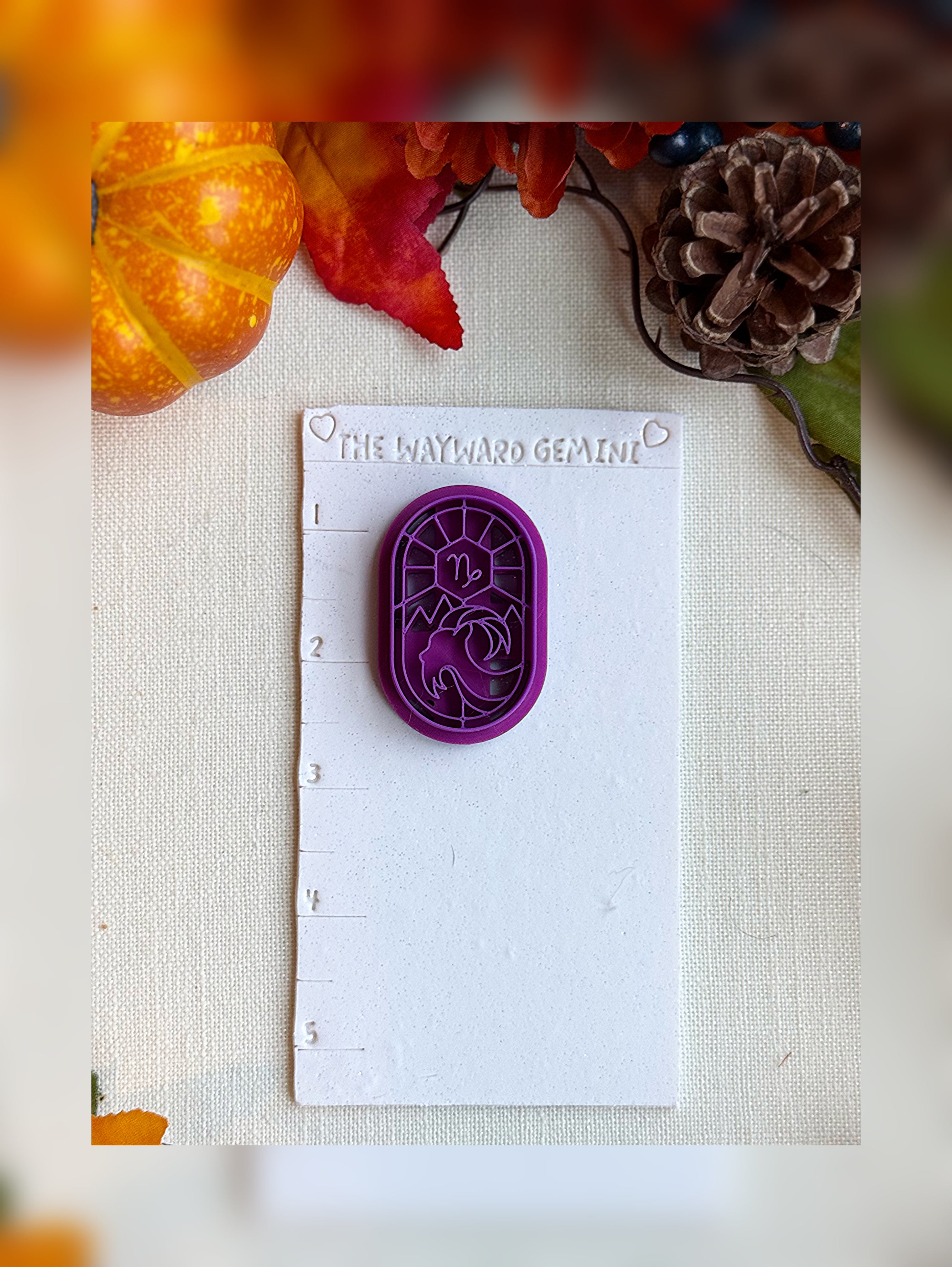 Celestial Capricorn Clay Cutter – Polymer Clay Tool for Astrological Creations