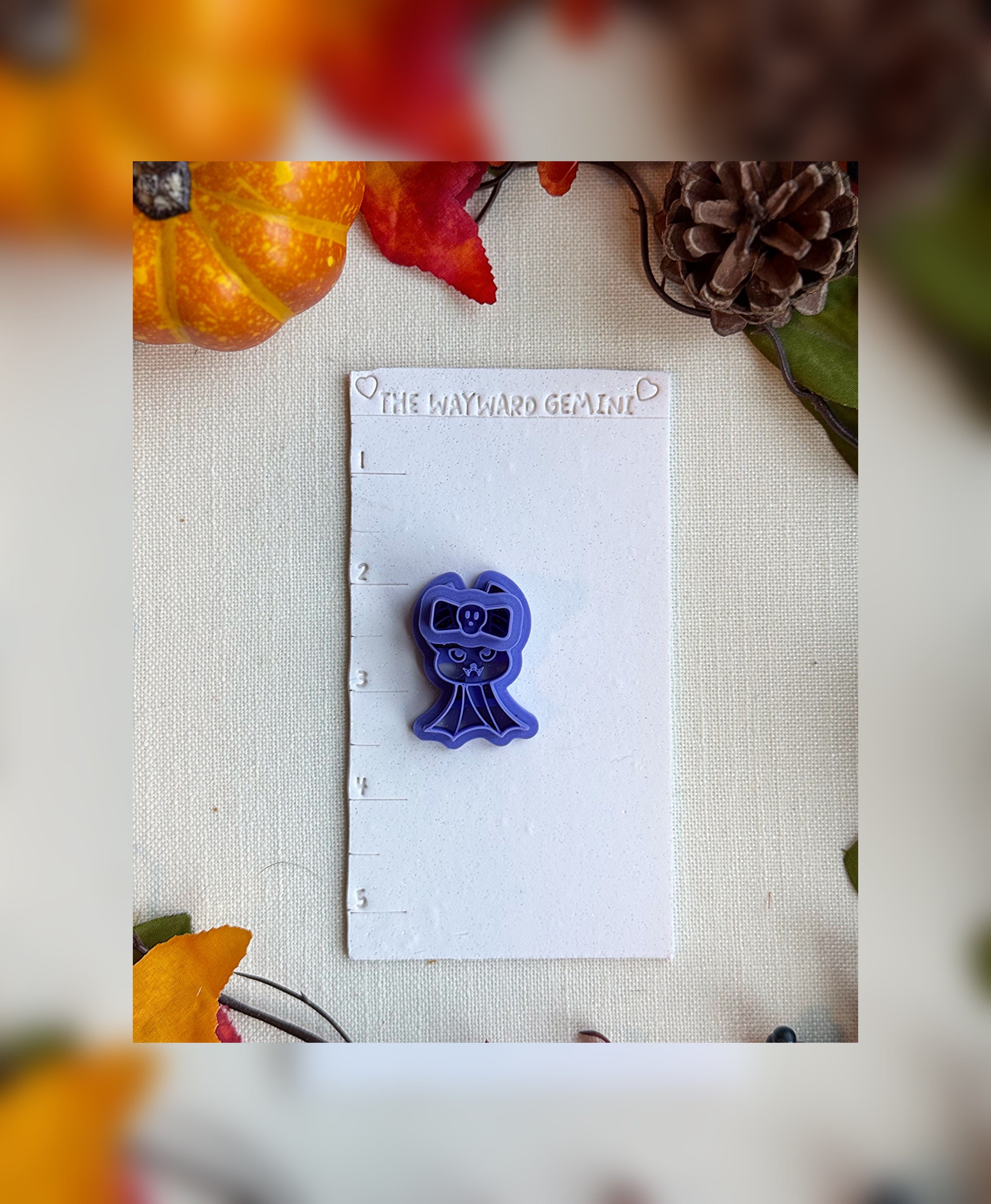 🦇 Bitty Batty Clay Cutter Set – Polymer Clay Tool for Halloween