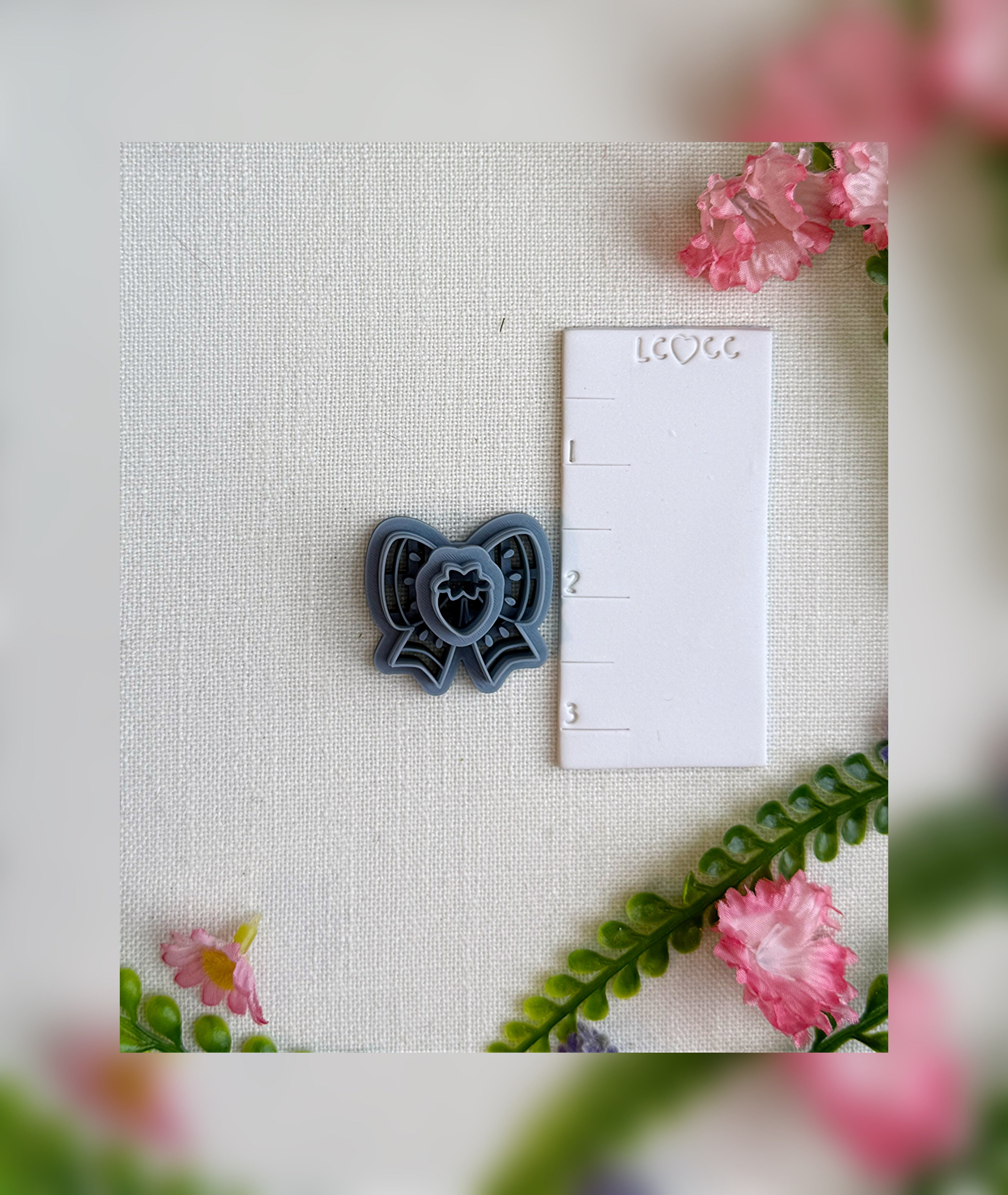 Strawberry Sugar Bows Clay Cutter – Polymer Clay Tool