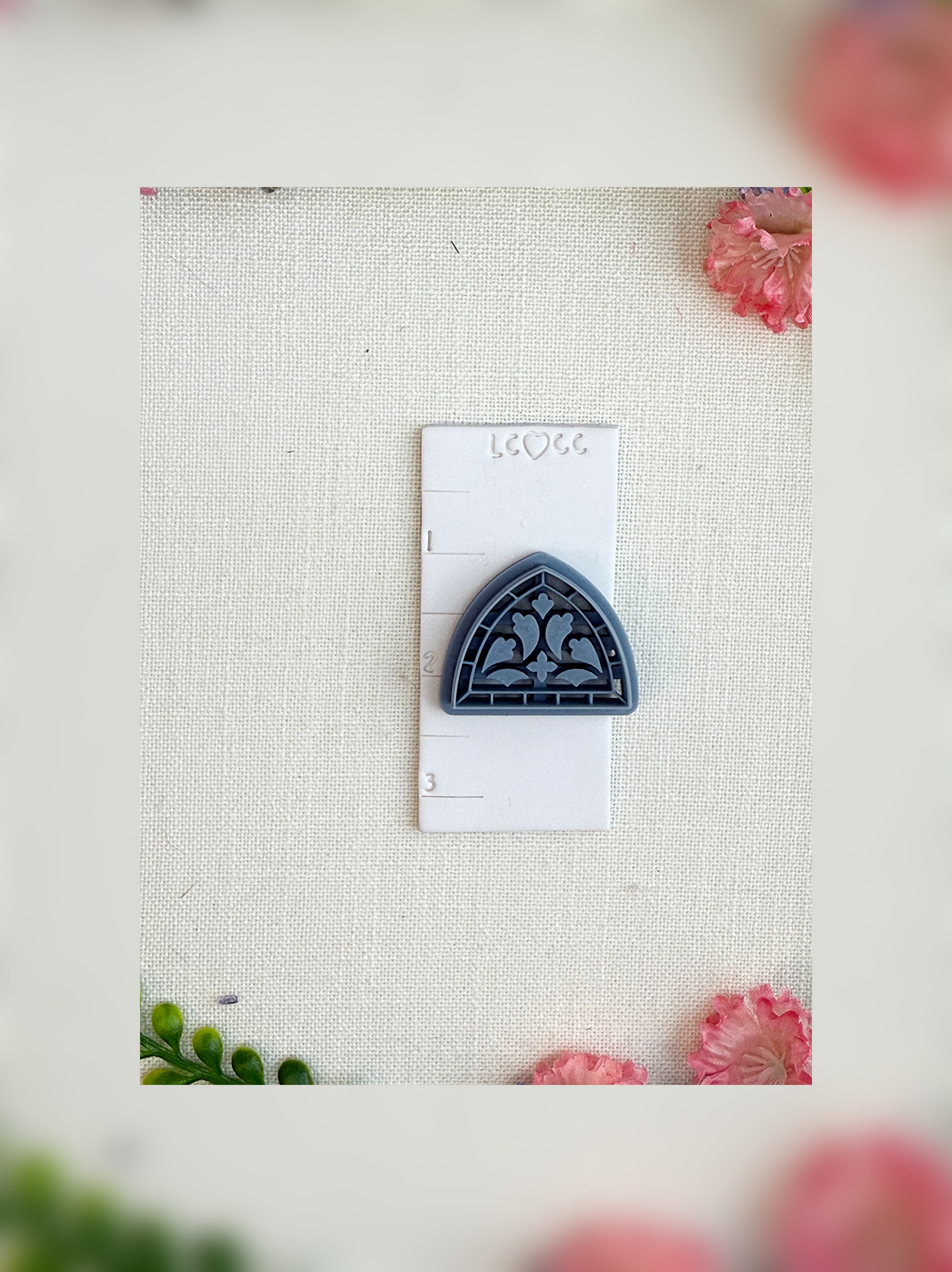 Moonlit Cathedral Window Clay Cutter – Polymer Clay Tool