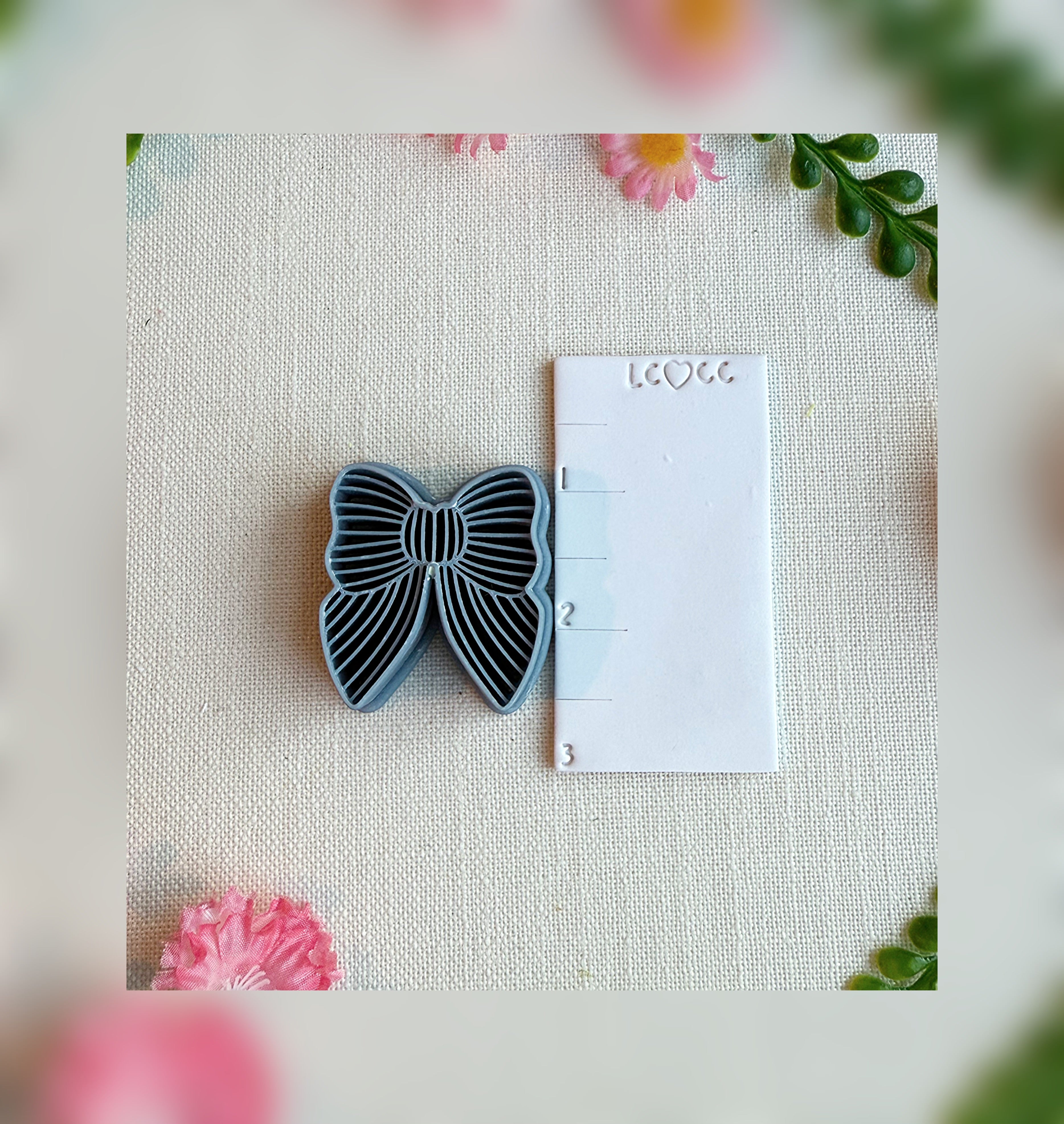 Harbor Stripe Bow Clay Cutter | Polymer Clay Tool