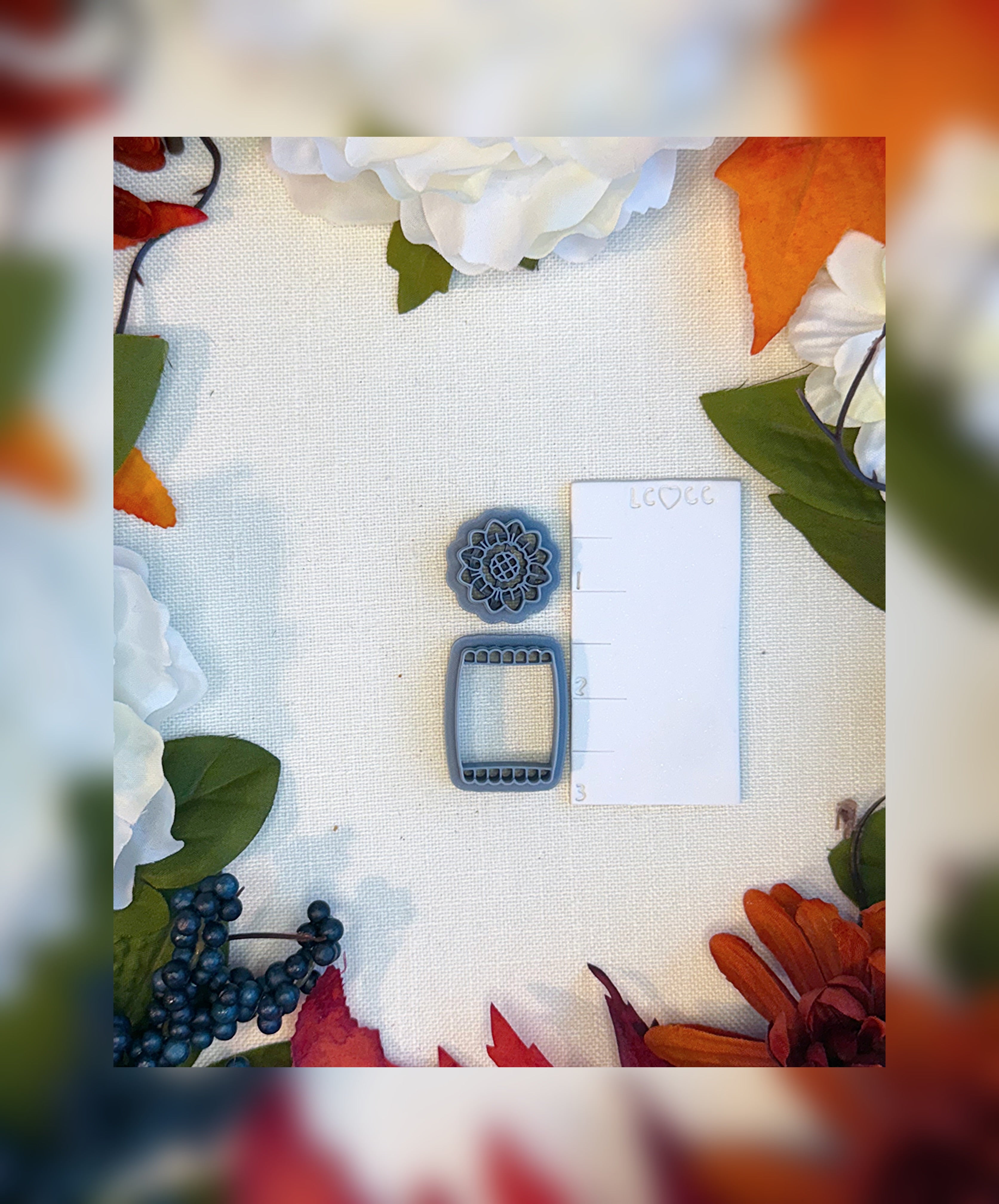 Sunflower Seed Packet Clay Cutter Set | Polymer Clay Tools