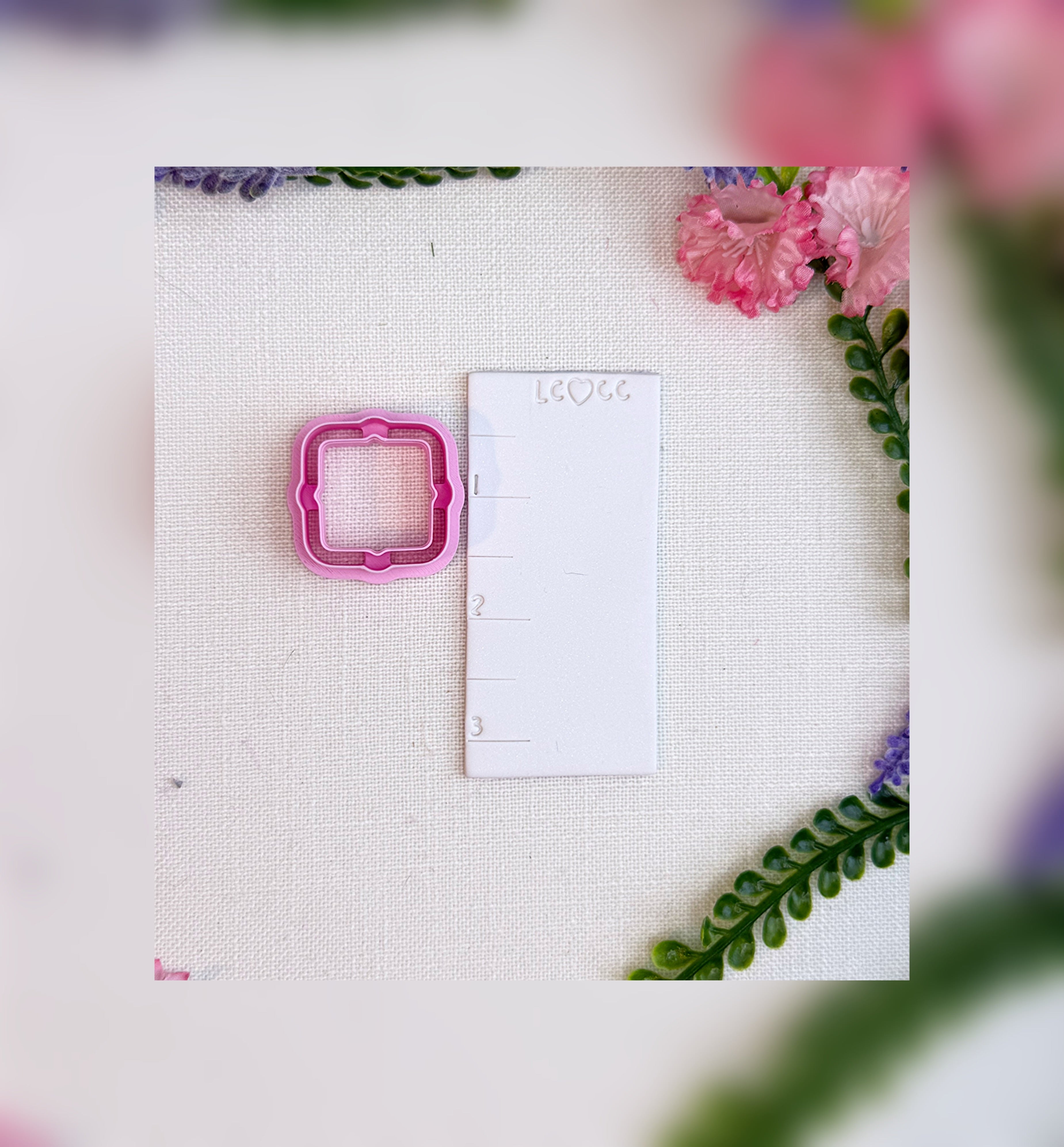 Scalloped Square Frame Cutter – Polymer Clay Tool