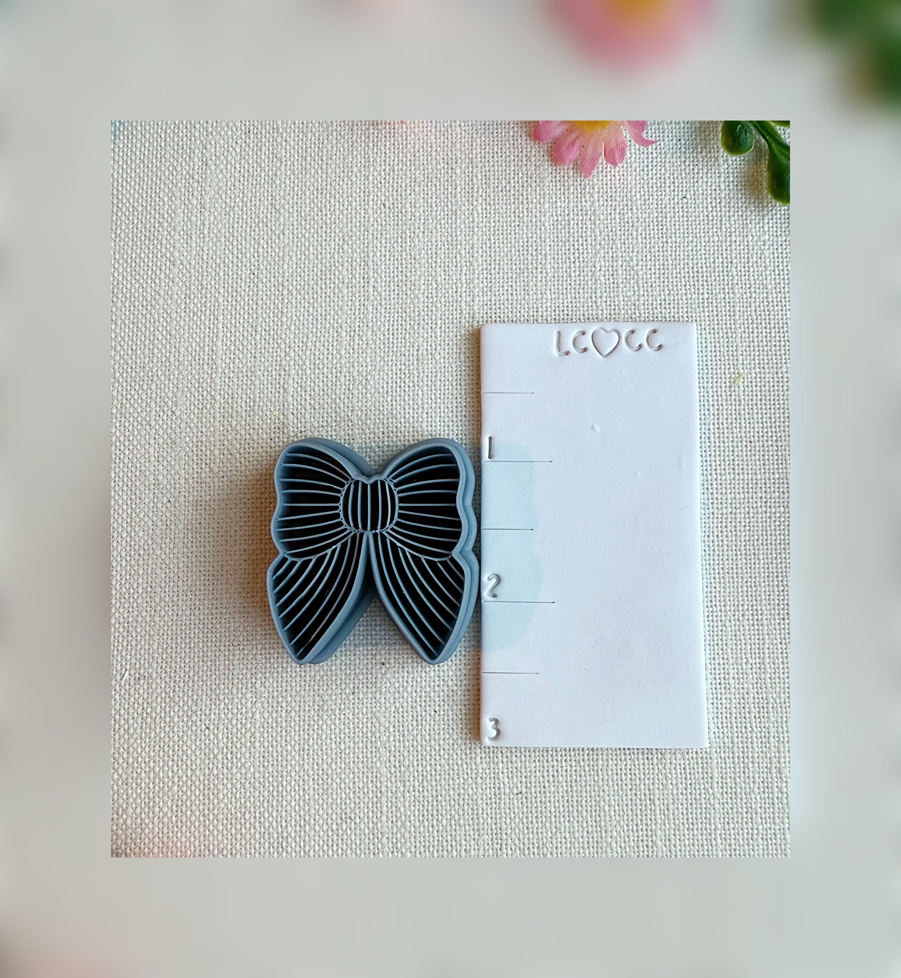 Harbor Stripe Bow Clay Cutter | Polymer Clay Tool