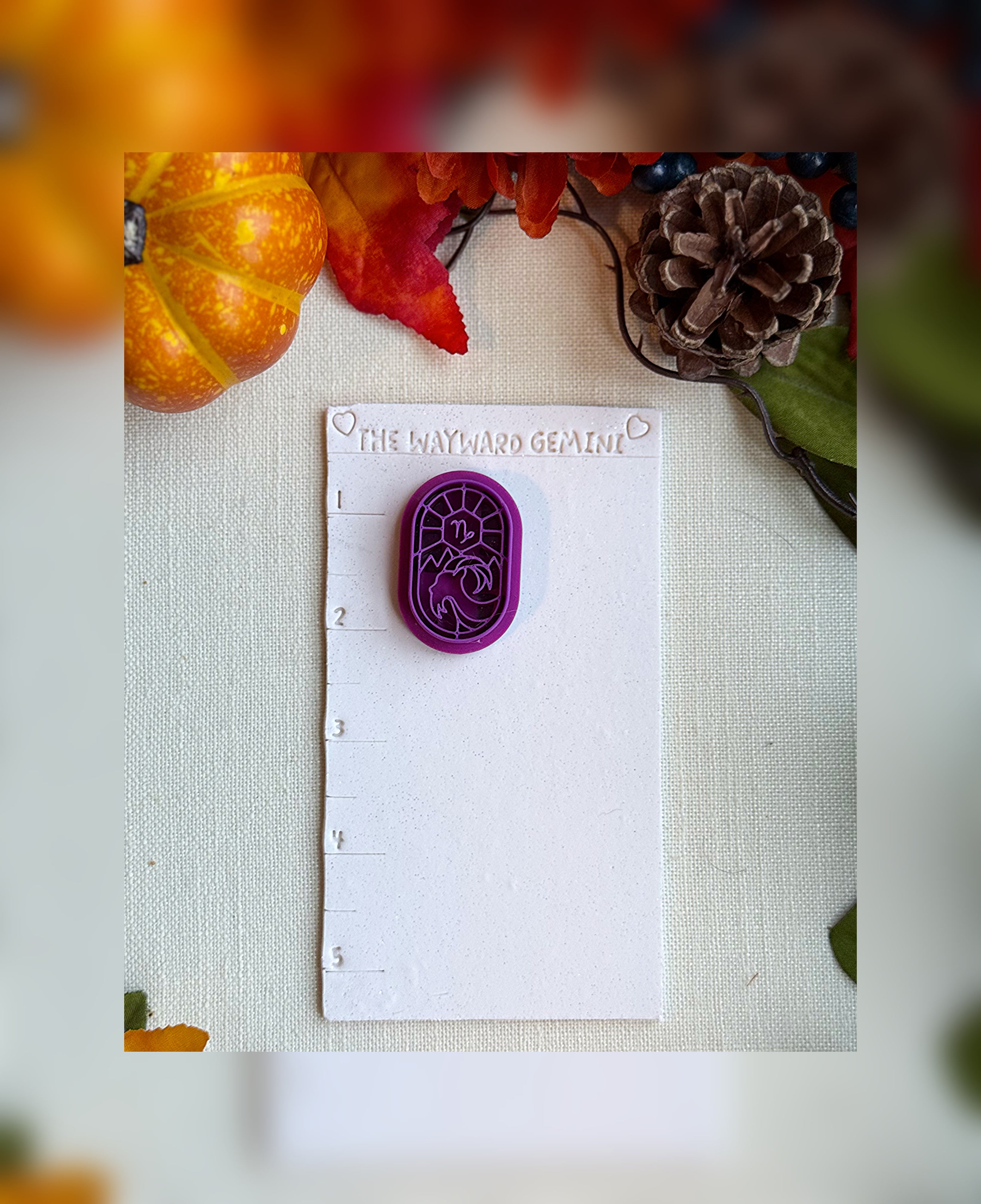 Celestial Capricorn Clay Cutter – Polymer Clay Tool for Astrological Creations