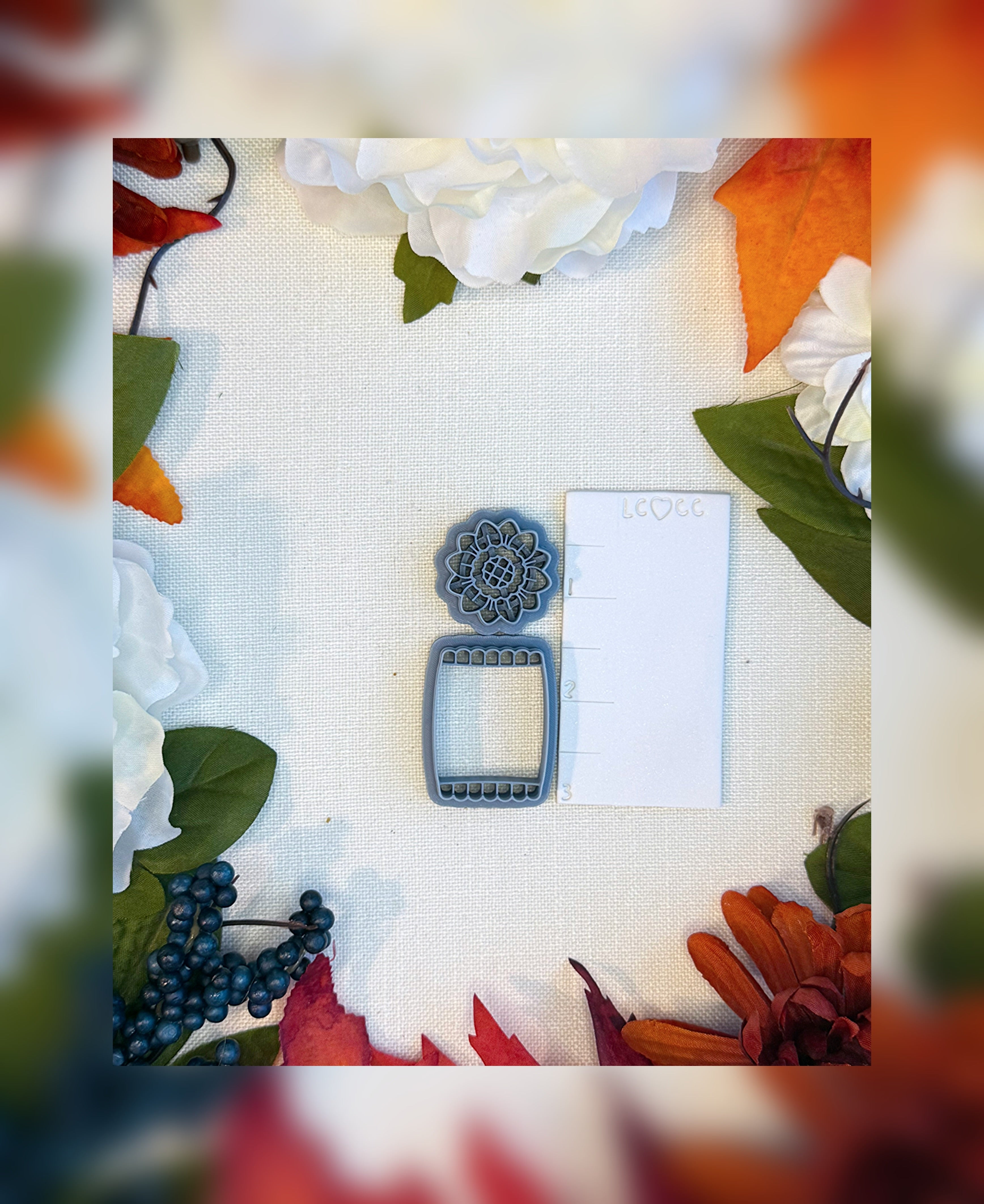 Sunflower Seed Packet Clay Cutter Set | Polymer Clay Tools