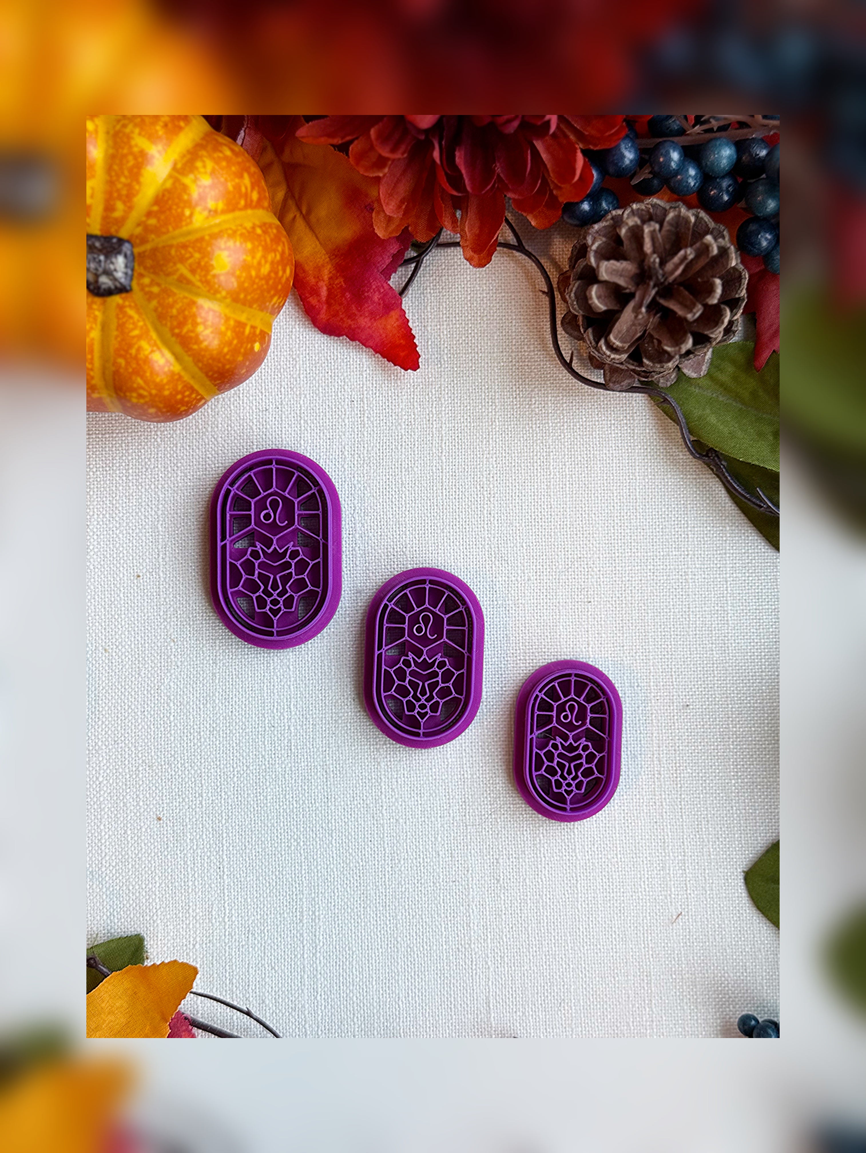 Celestial Leo Clay Cutter – Polymer Clay Tool for Astrological Creations
