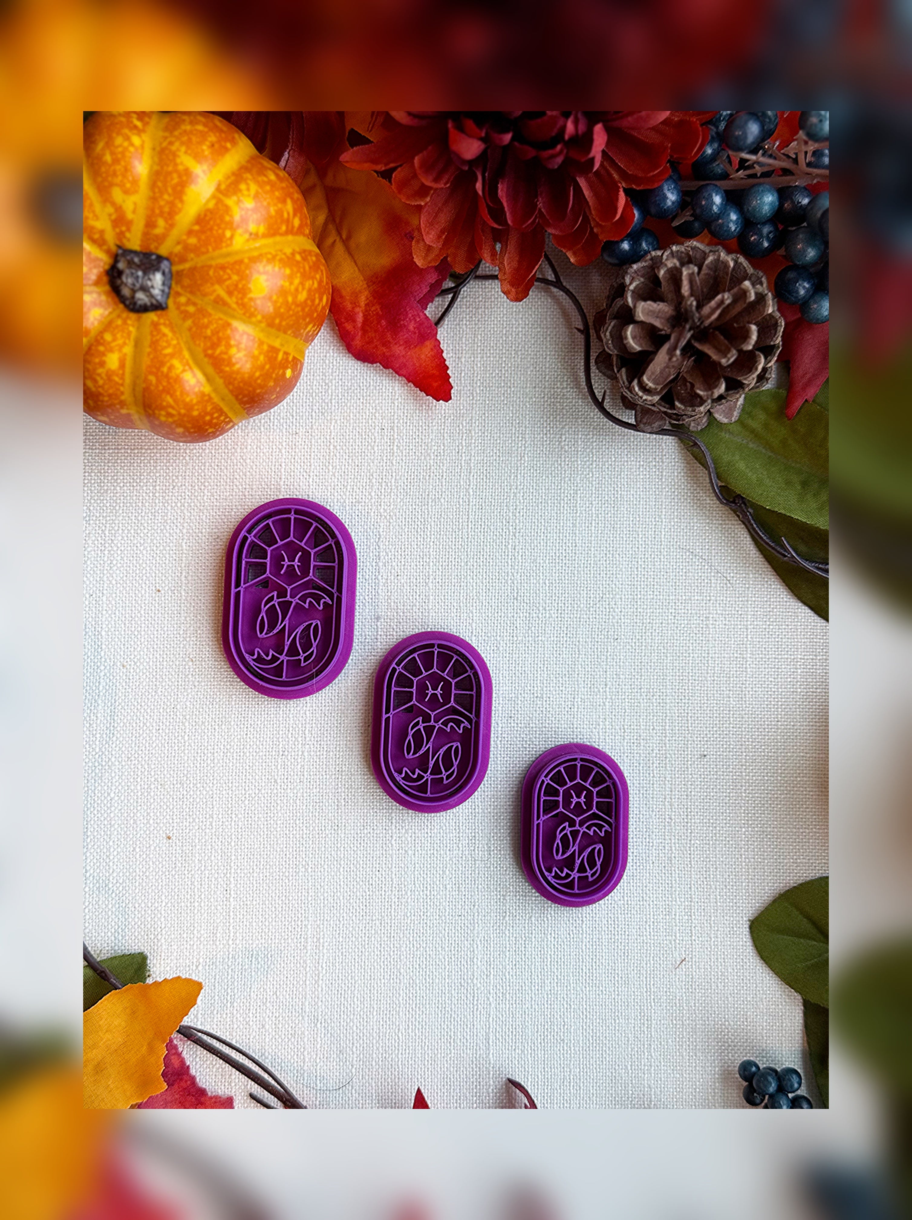 Celestial Pisces Clay Cutter – Polymer Clay Tool for Astrological Creations