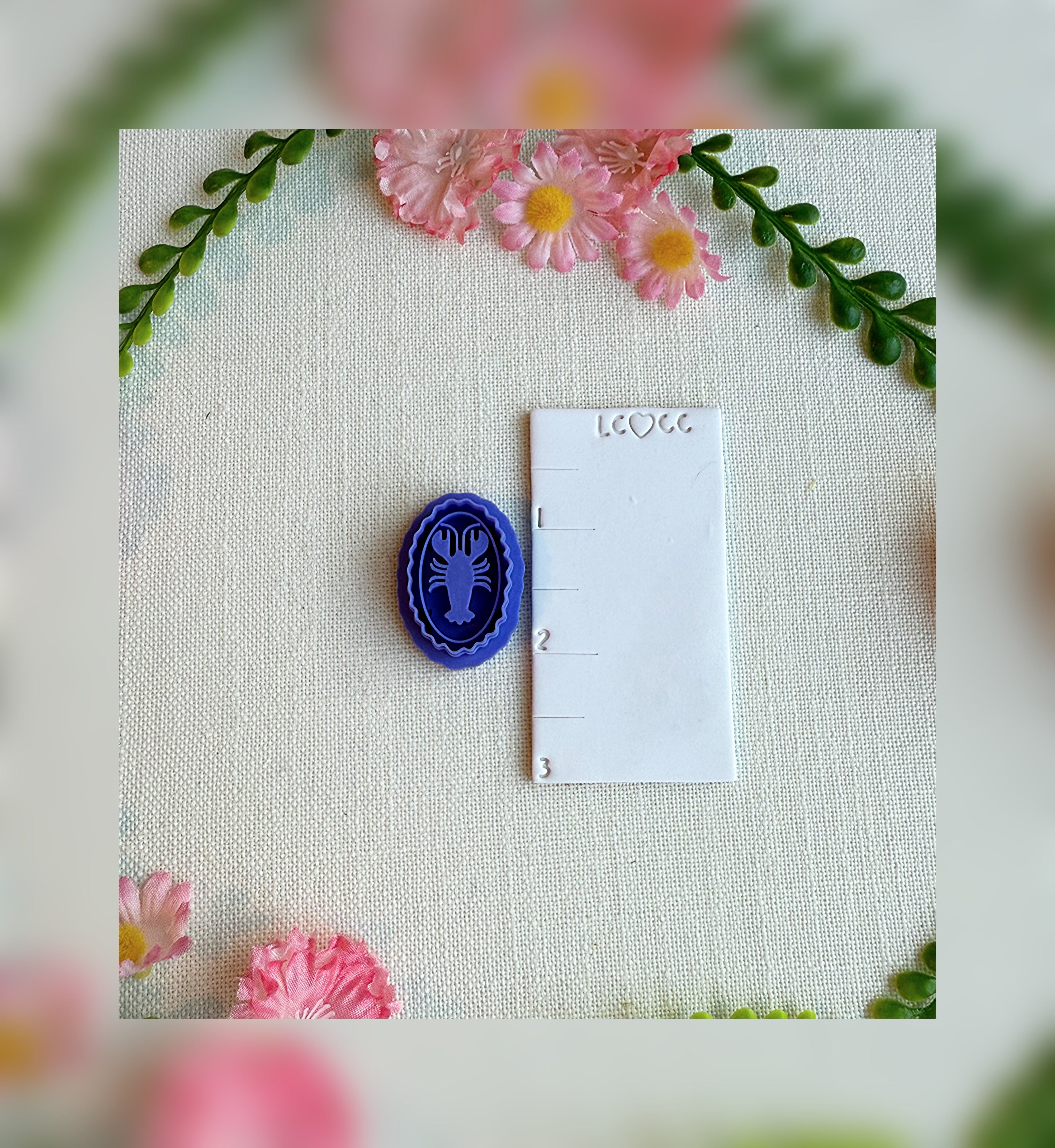 Lobster Cameo Clay Cutter – Polymer Clay Tool